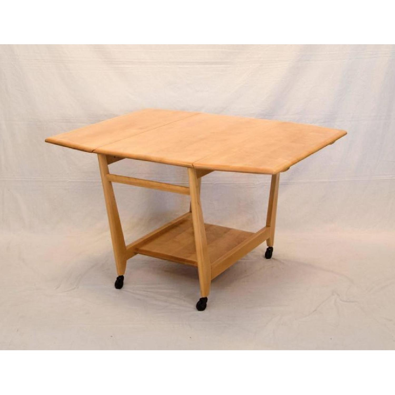 Heywood Wakefield Expandable Drop Leaf Table - image-4