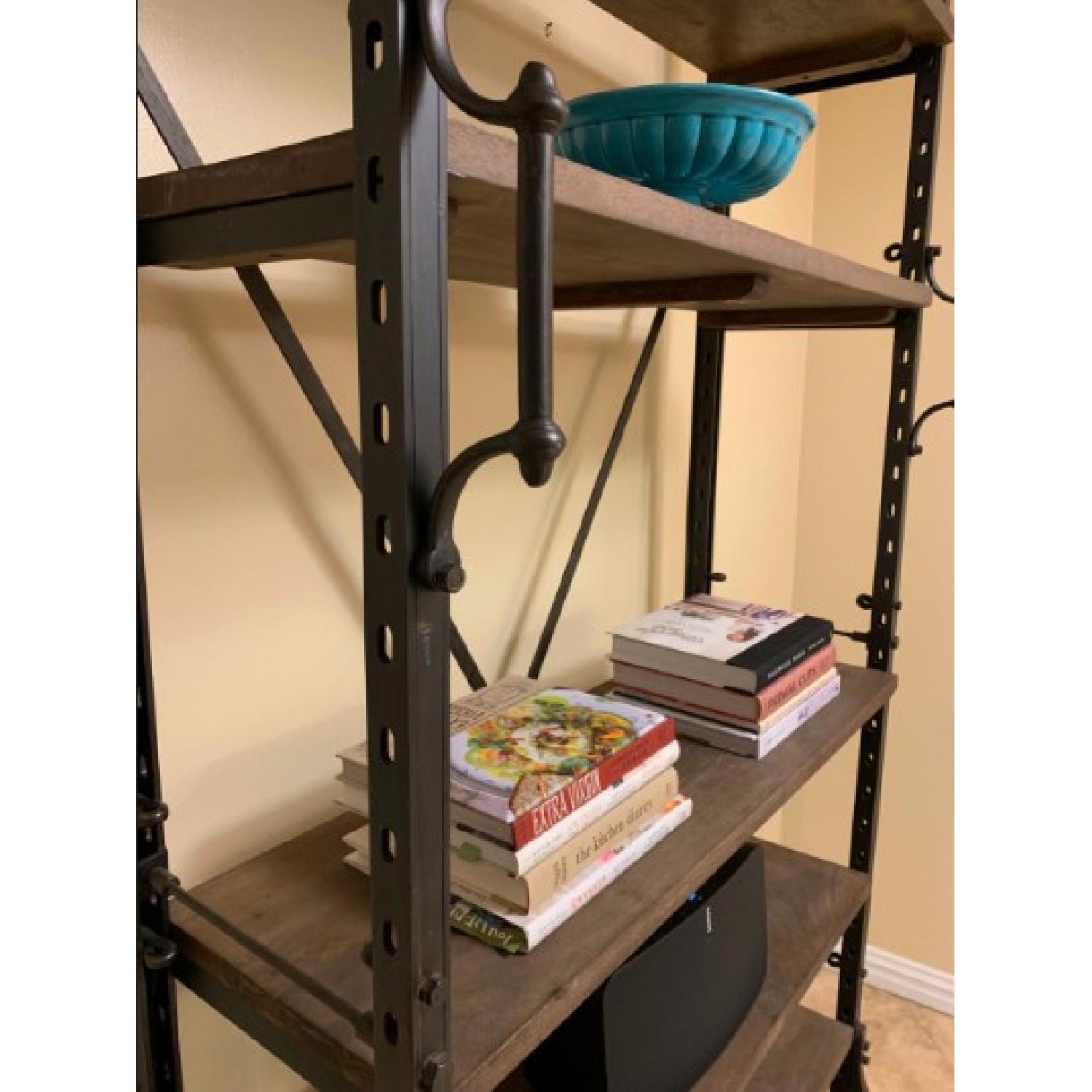 Restoration Hardware French Library Wood/Metal Shelving Unit - image-2