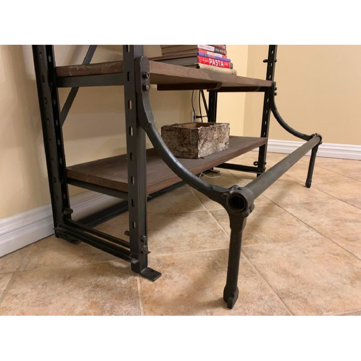 Restoration Hardware French Library Wood/Metal Shelving Unit - image-3