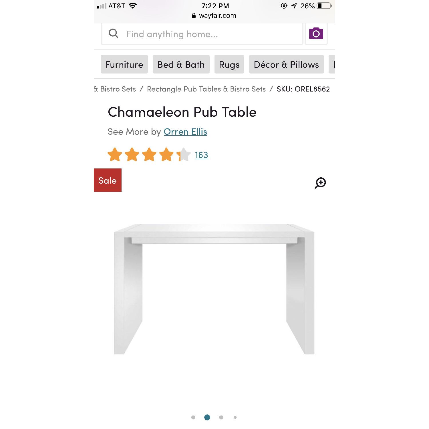 Orren Ellis White Lacquer Dining Table - image-4