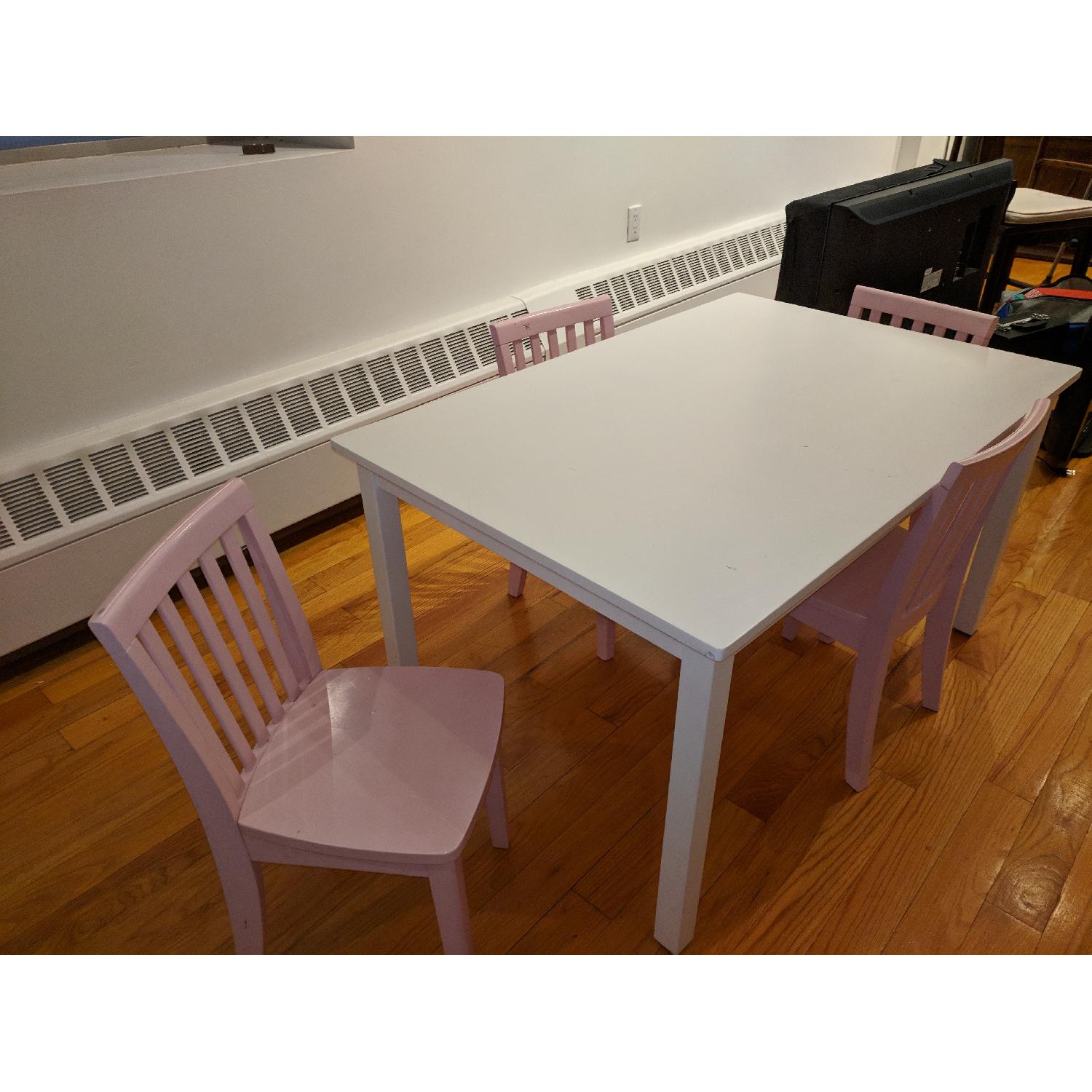 Pottery Barn Kids Carolina Dining Table w/ 4 Chairs - image-2