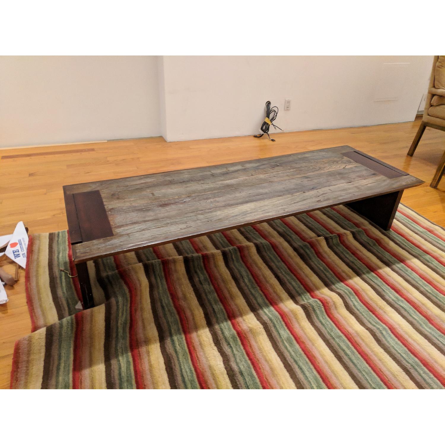 Wood Coffee Table + 2 Side Tables + Console - image-6