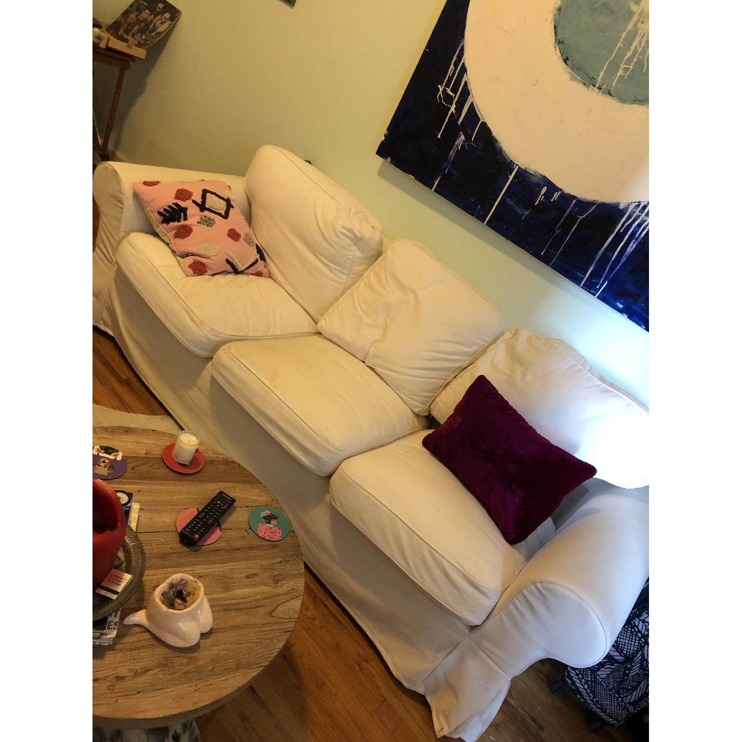 Ikea Ektorp 3 Seater Sofa in Vittaryd White - AptDeco