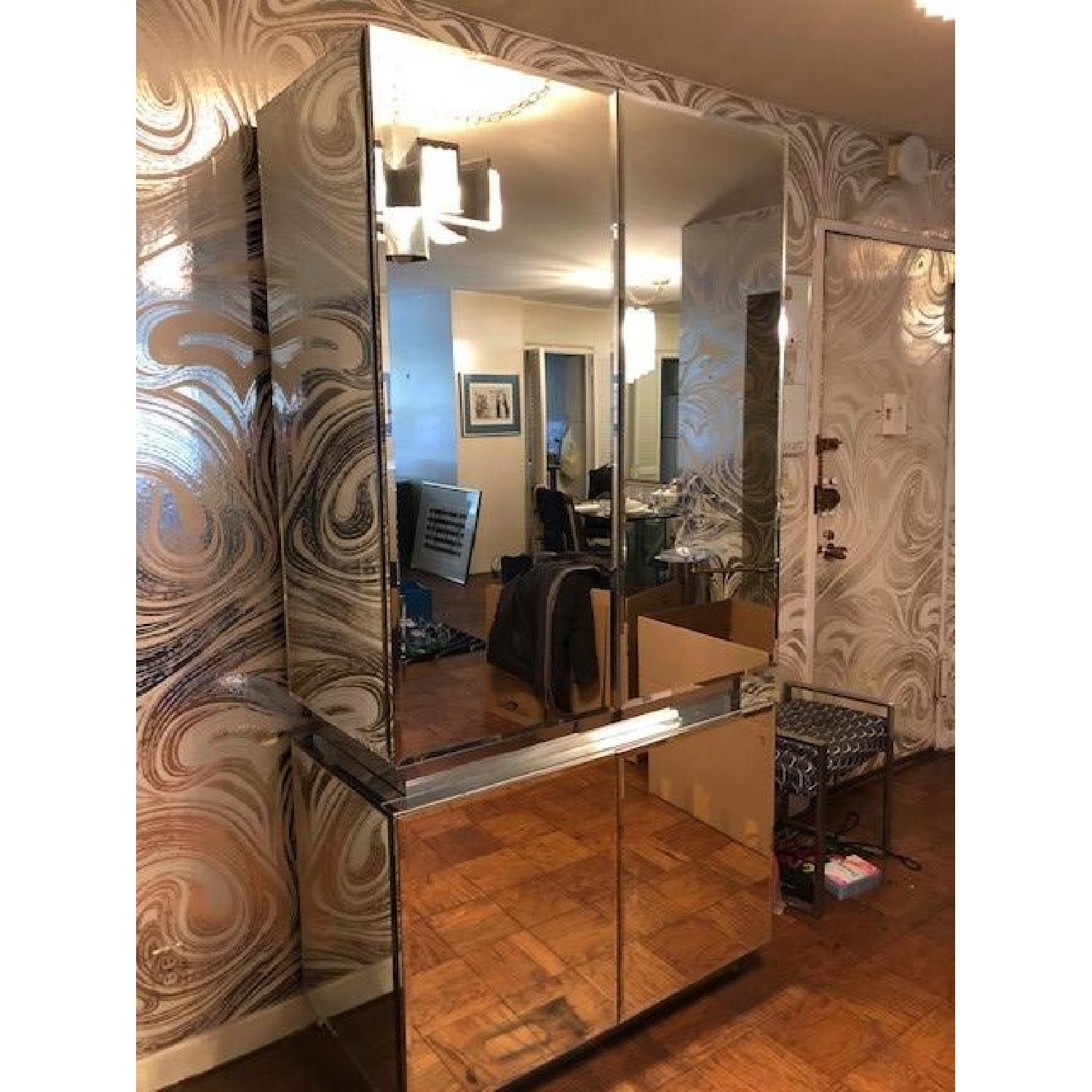 Vintage Mirrored Bar Cabinet - image-2
