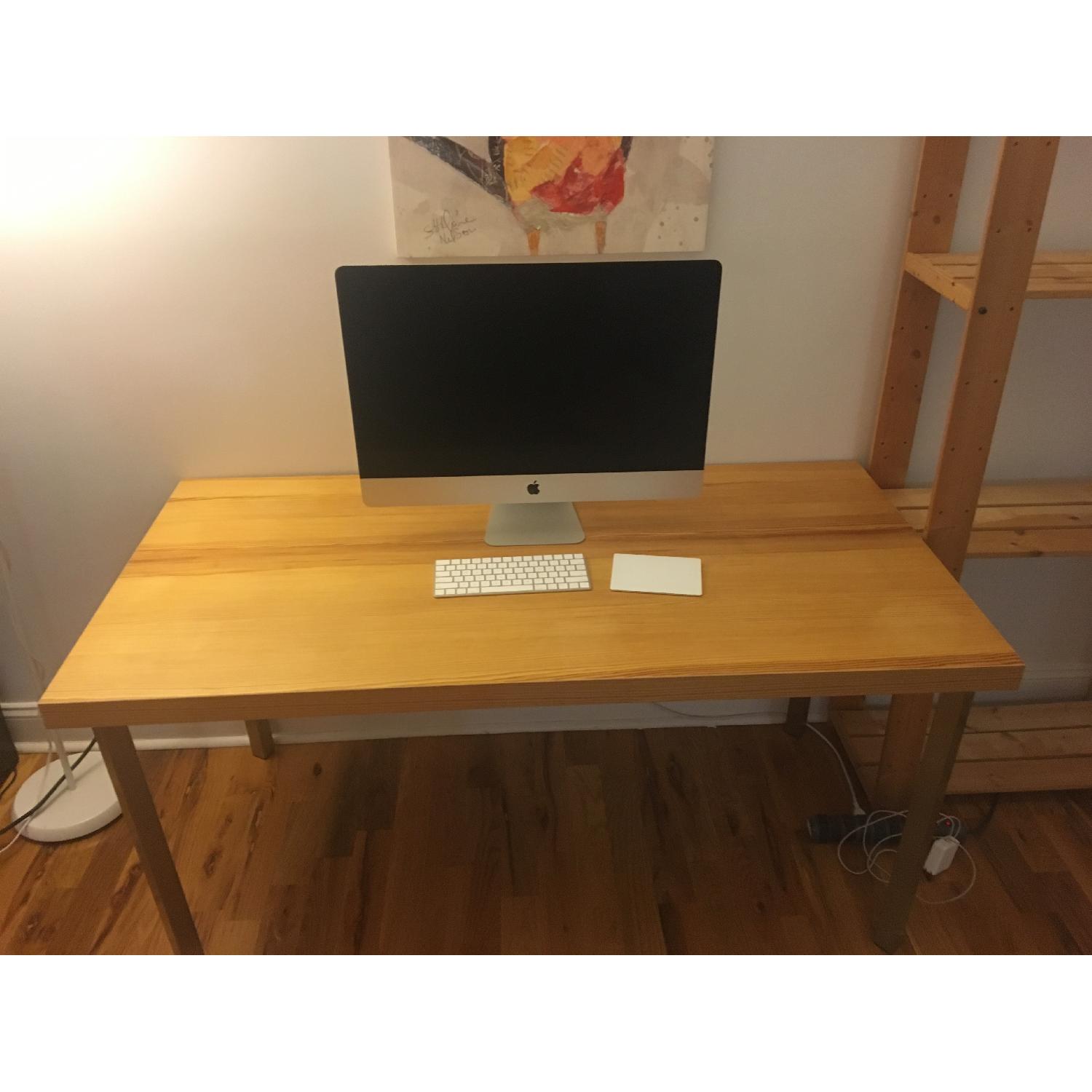 Ikea Pine Wood Office Desk - image-1