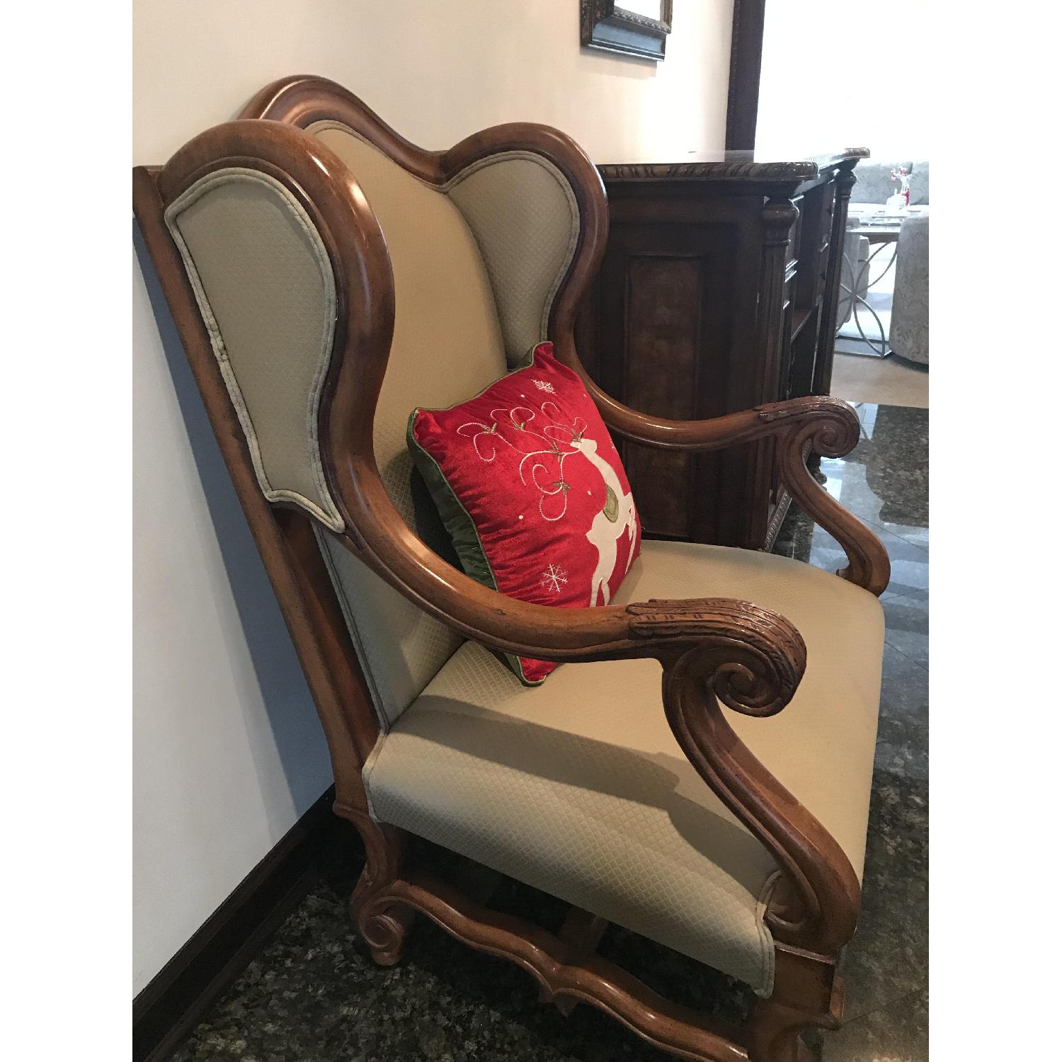 Thomasville Wood Accent Chair - image-1