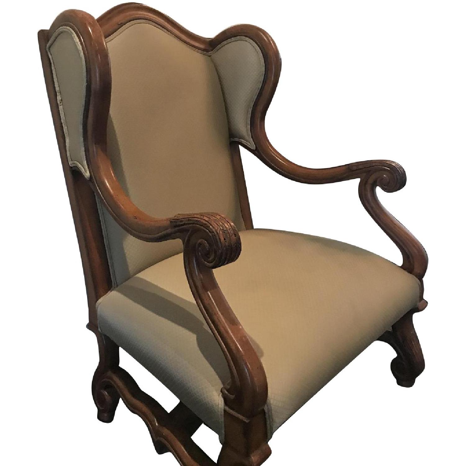 Thomasville Wood Accent Chair - image-0
