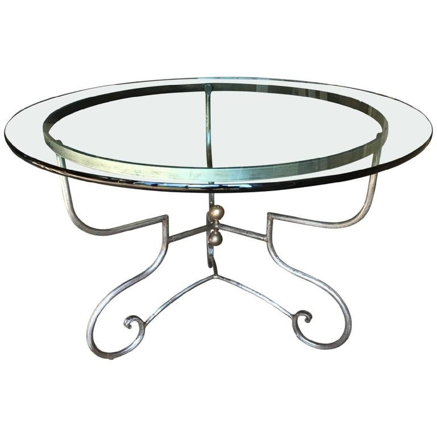 Pierre Deux Iron & Glass Table w/ 4 Chairs - image-4