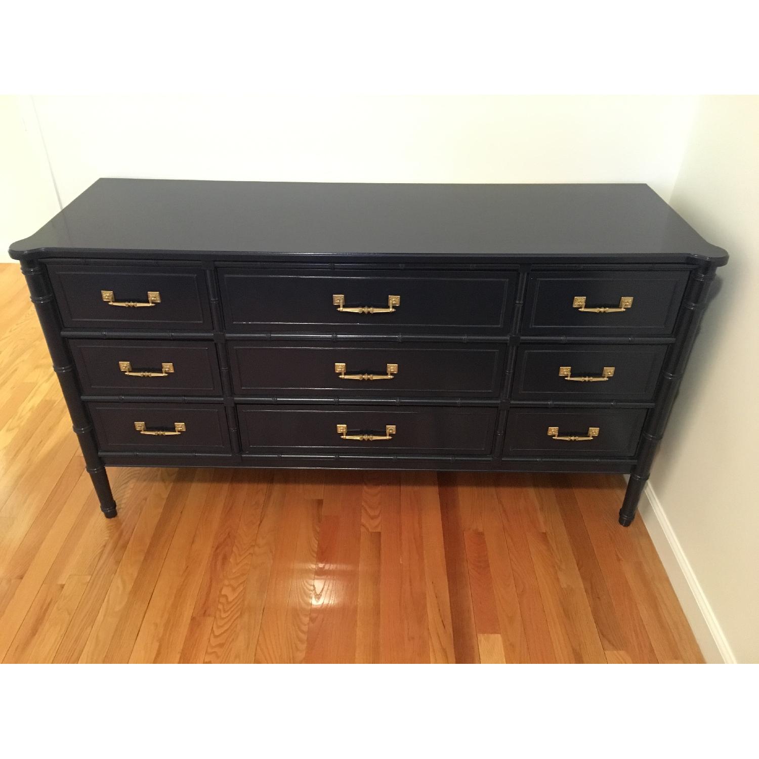 Henry Link Faux Bamboo 9-Drawer Dresser - AptDeco