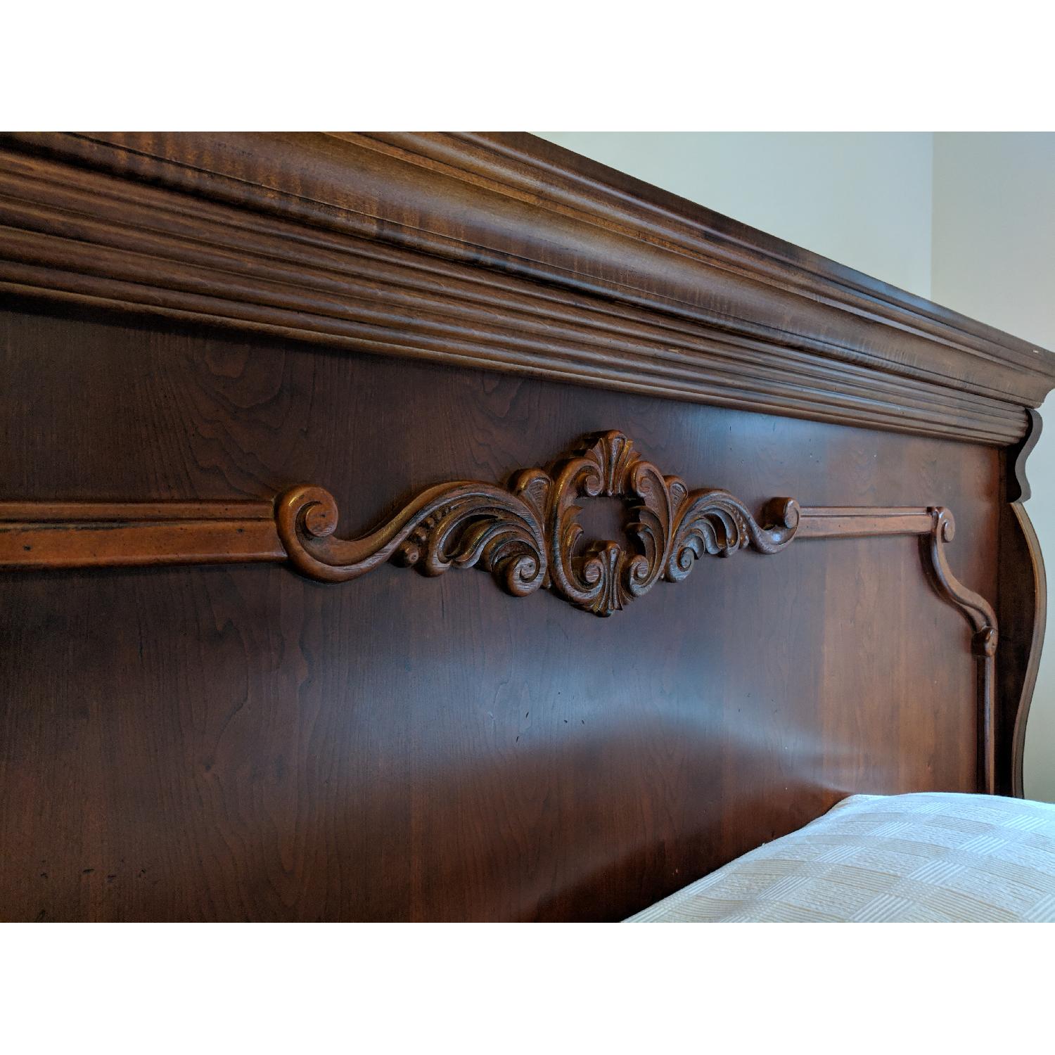 Solid Wood King Size Headboard & Footboard AptDeco