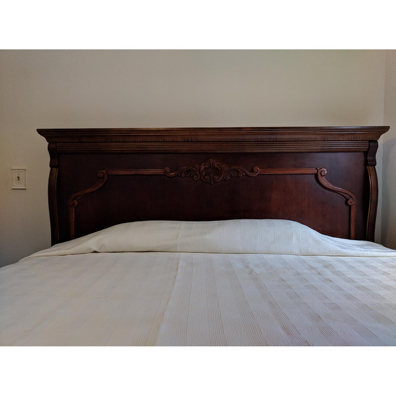 Solid Wood King Size Headboard & Footboard AptDeco
