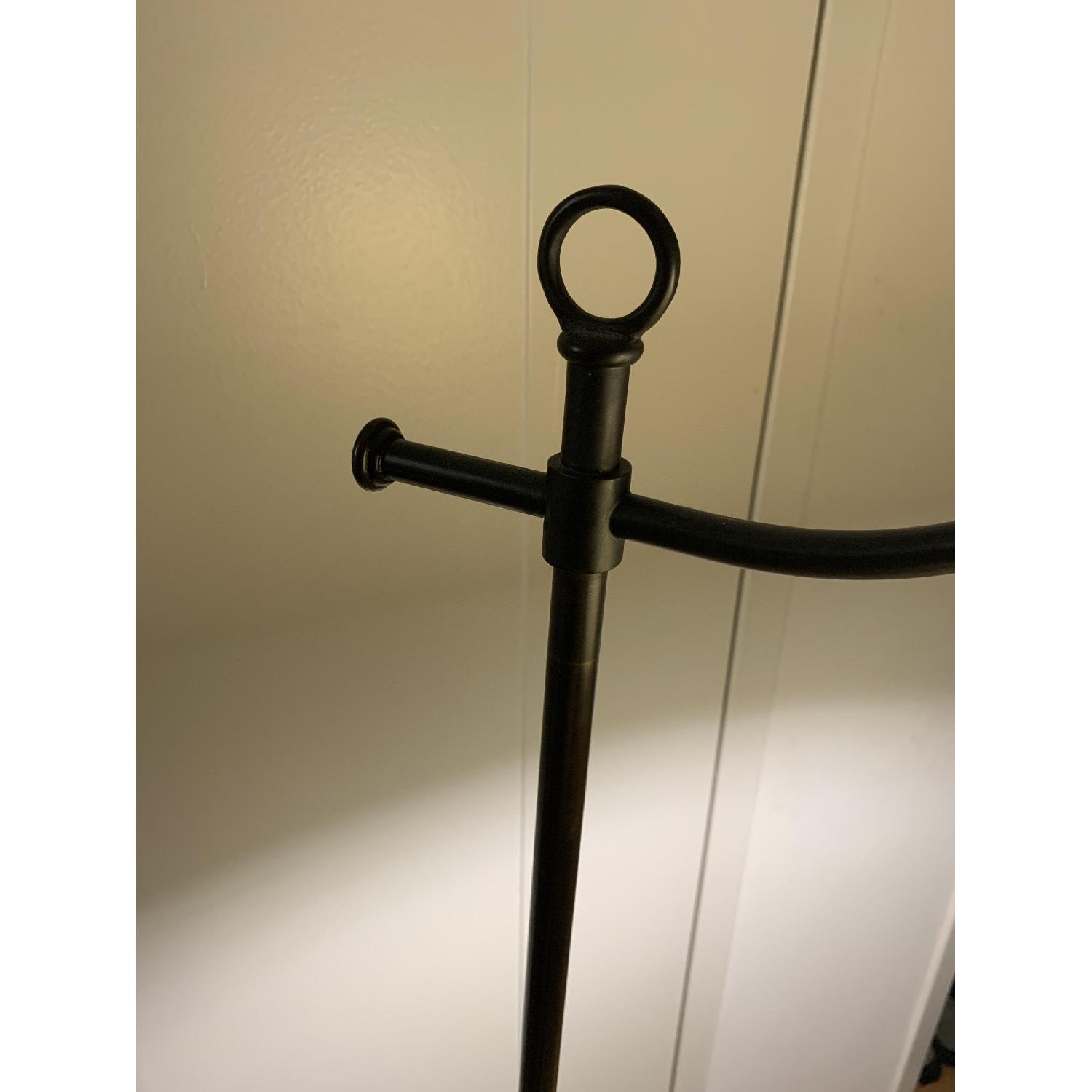 Pottery Barn Antique Bronze Floor Lamp - image-1