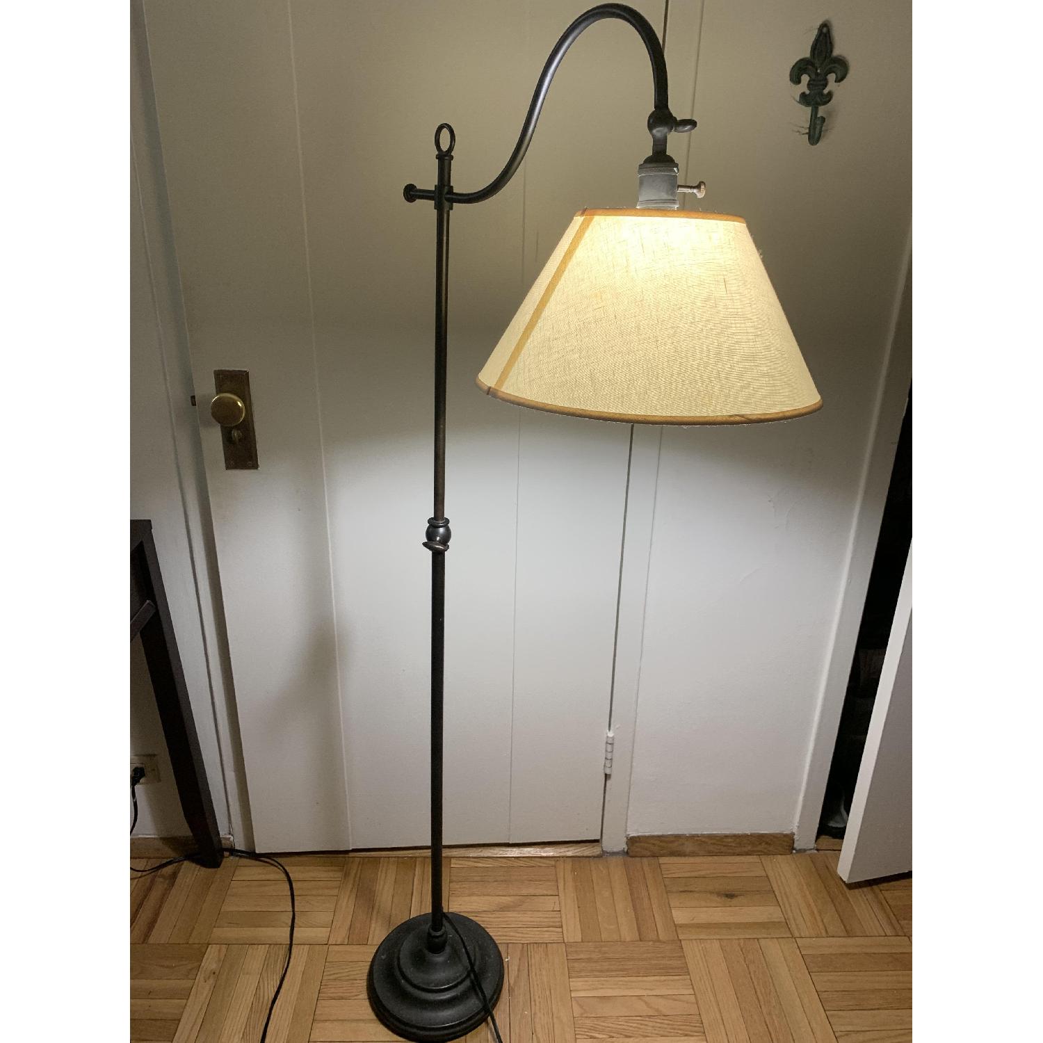 Pottery Barn Antique Bronze Floor Lamp - image-2