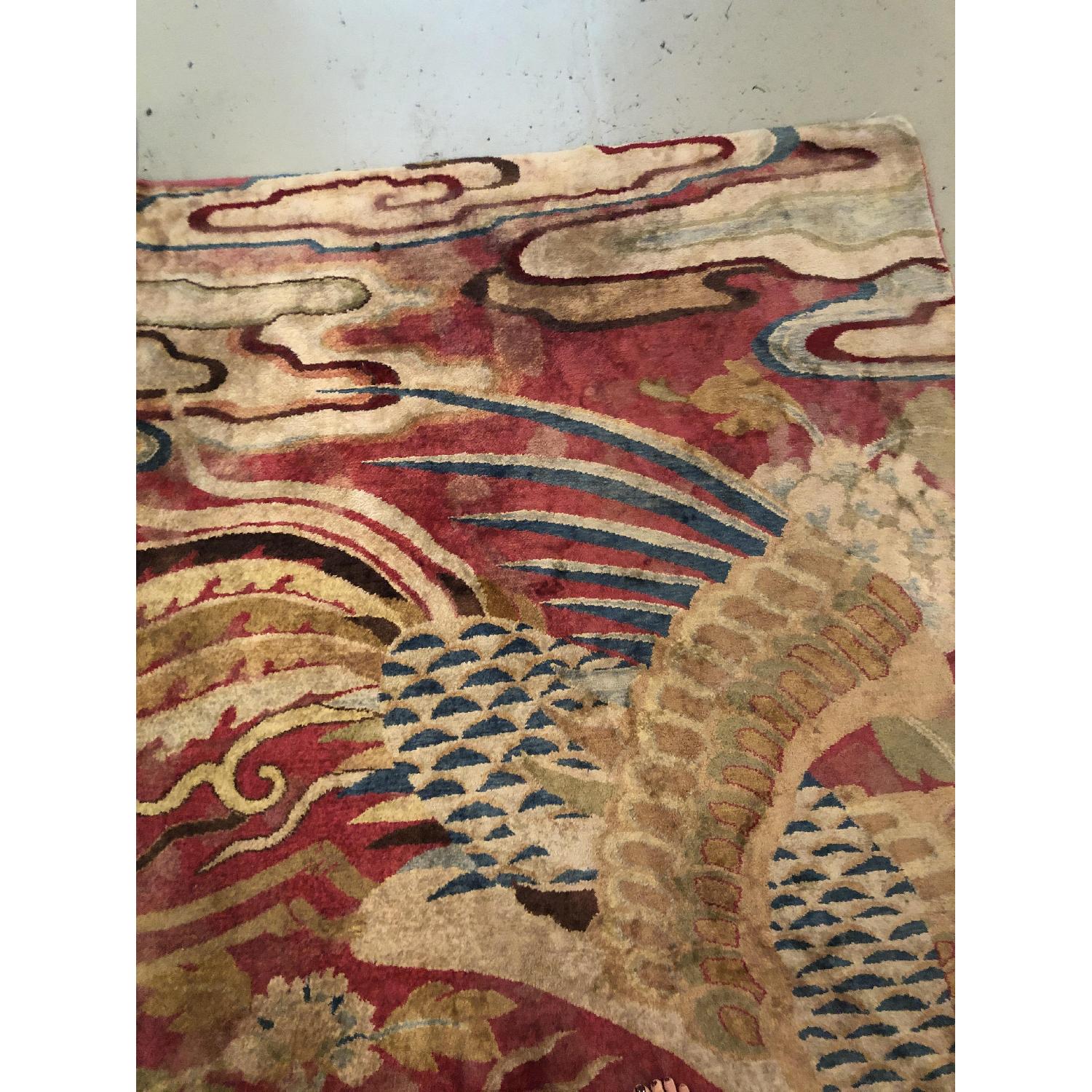 Joseph Carini Contemporary Tibetan Silk Rug - image-1