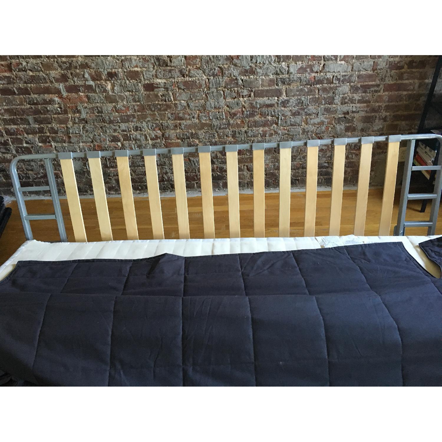 Ikea Sleeper Sofa/Futon w/ Stainless Steel Frame - image-3