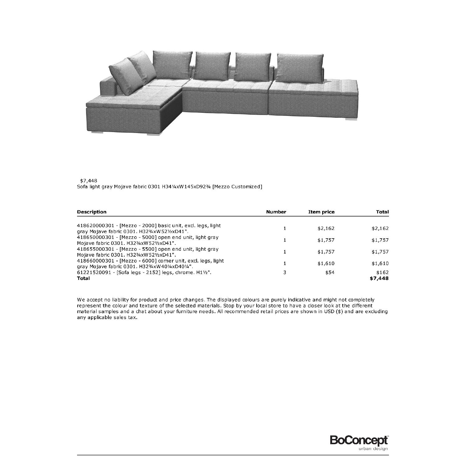 BoConcept Mezzo Sectional Corner Sofa - image-5