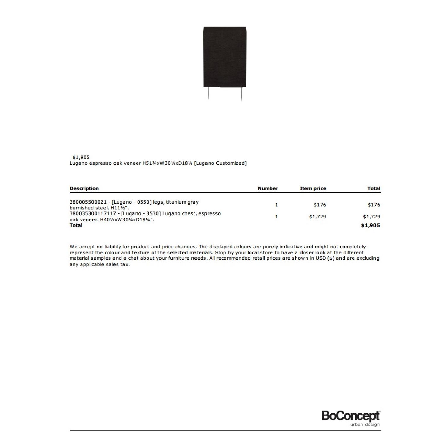 BoConcept Lugano Tall Chest of Drawers in Espresso Oak - image-3