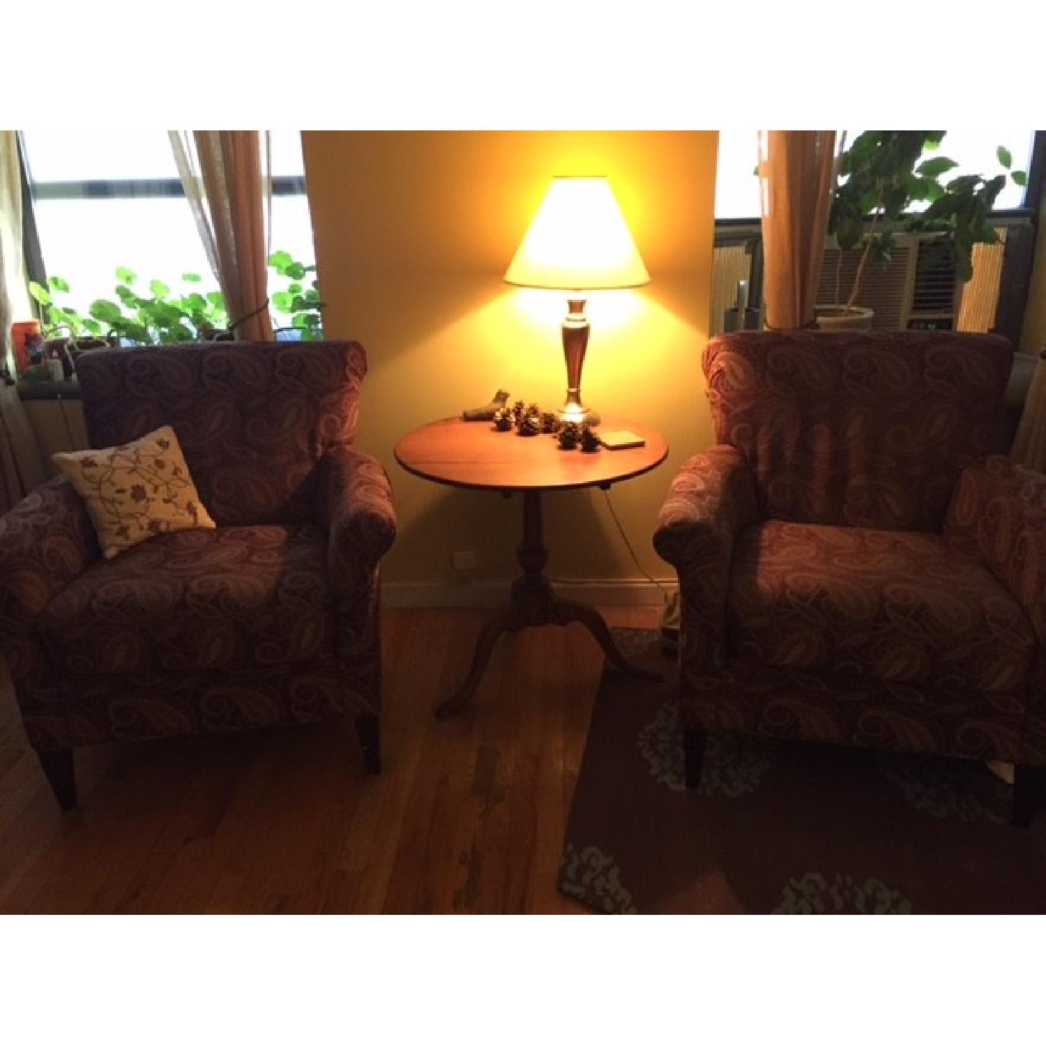 Crate & Barrel Paris Arm Chairs - image-2