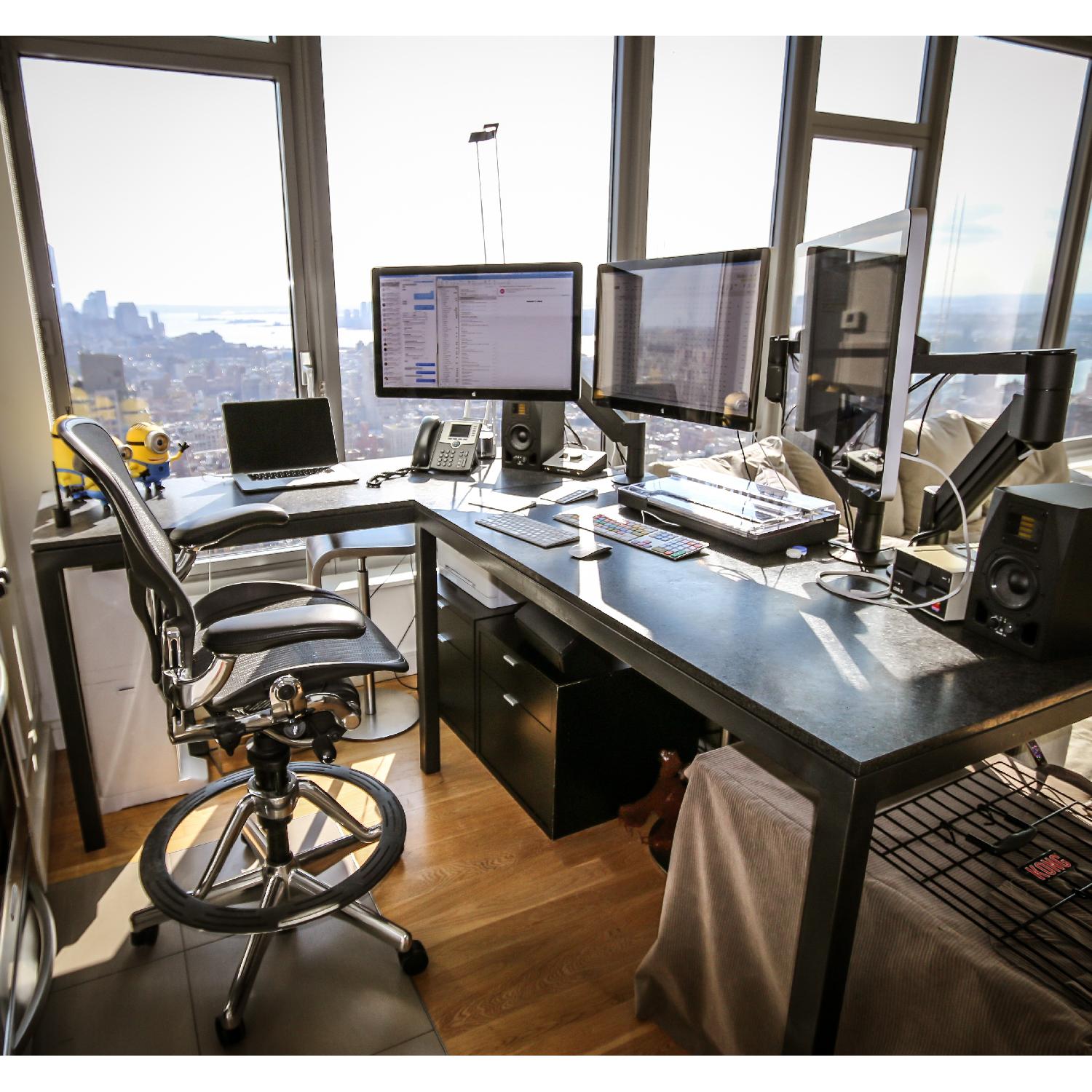 Herman Miller Aeron Work Stool Chair - image-2