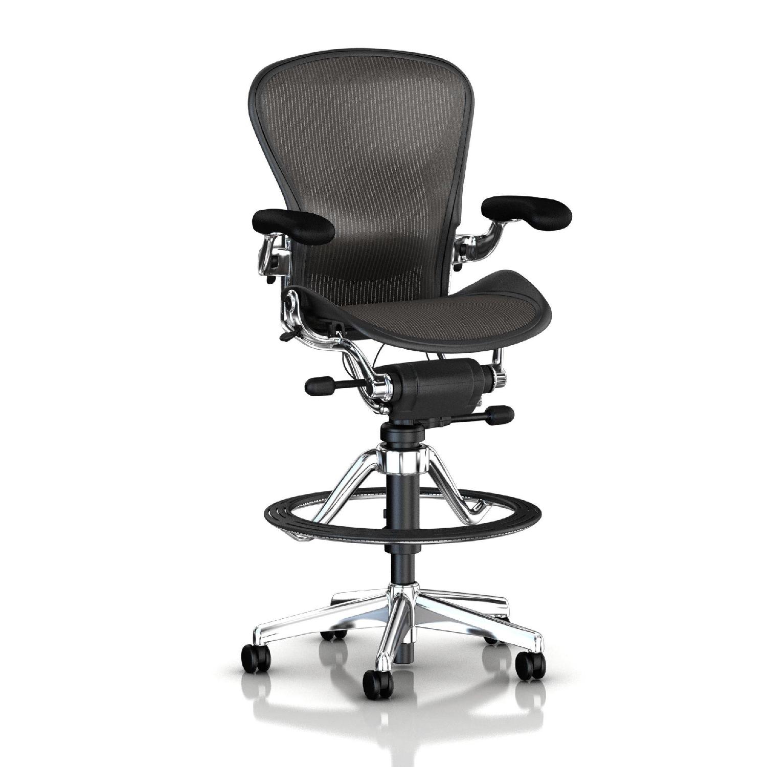 Herman Miller Aeron Work Stool Chair - image-0