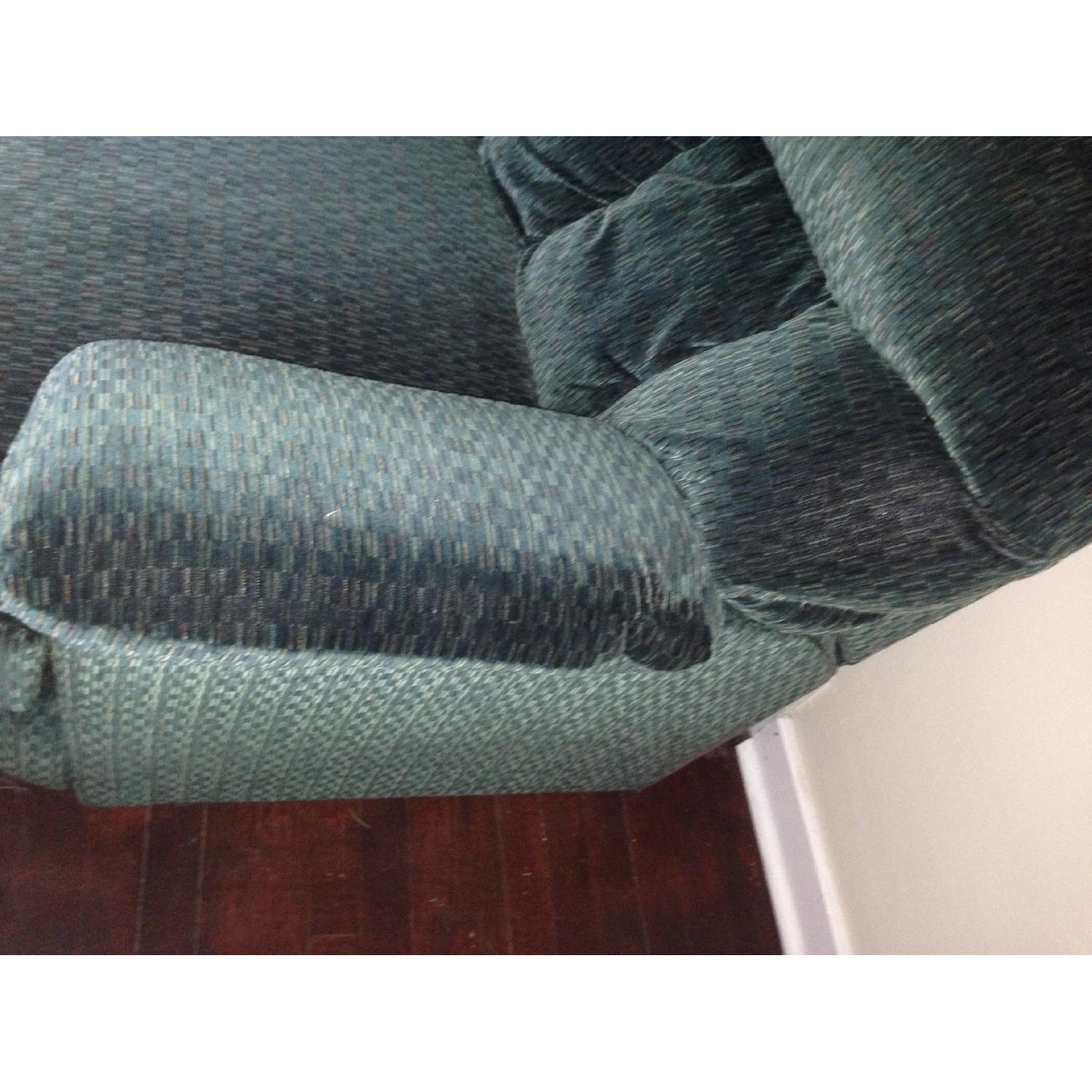 Forest Green Sectional Couch - image-2