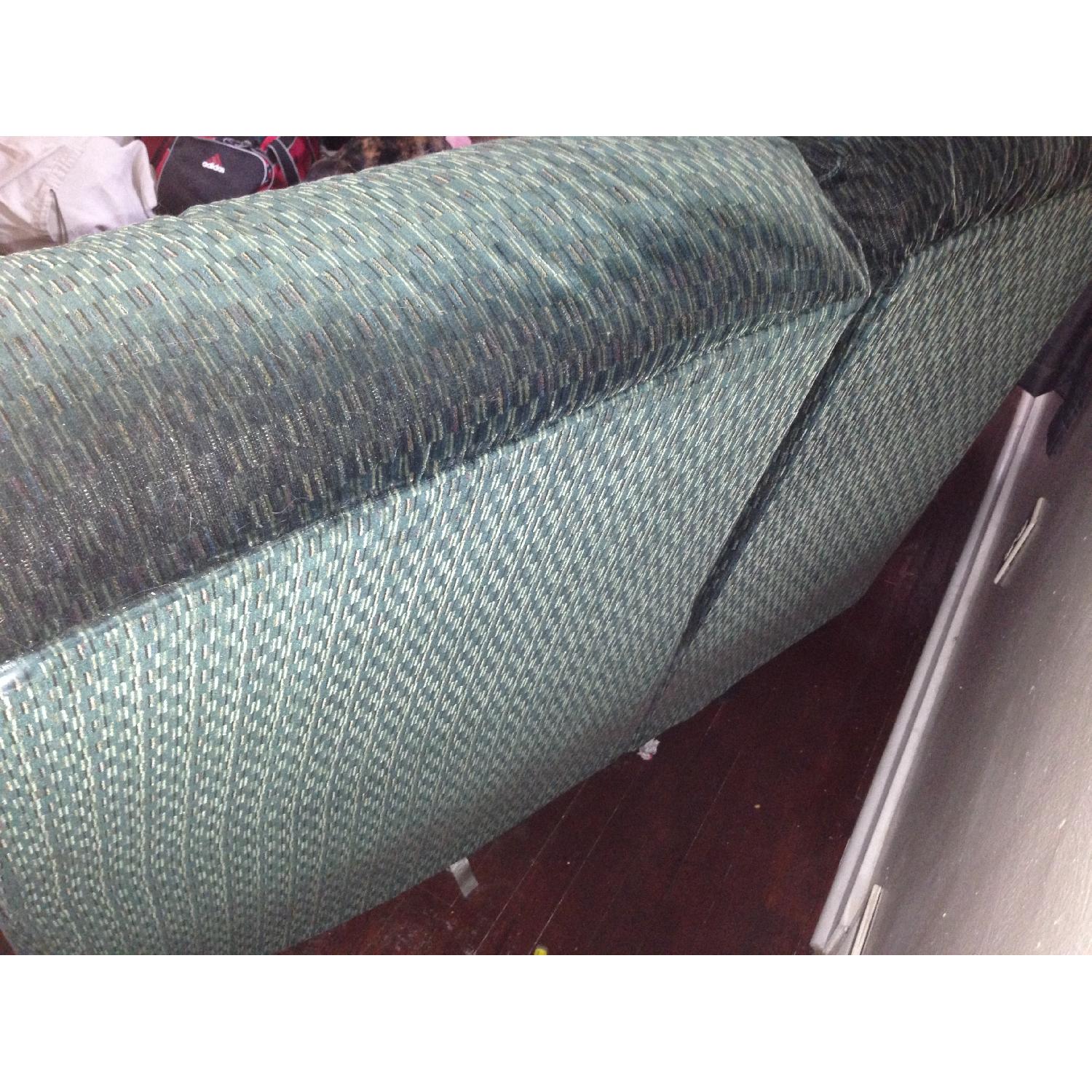 Forest Green Sectional Couch - image-7