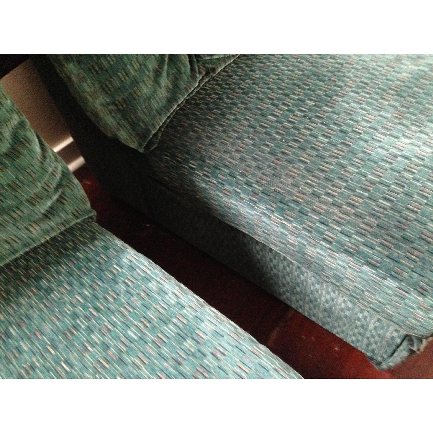 Forest Green Sectional Couch - image-9