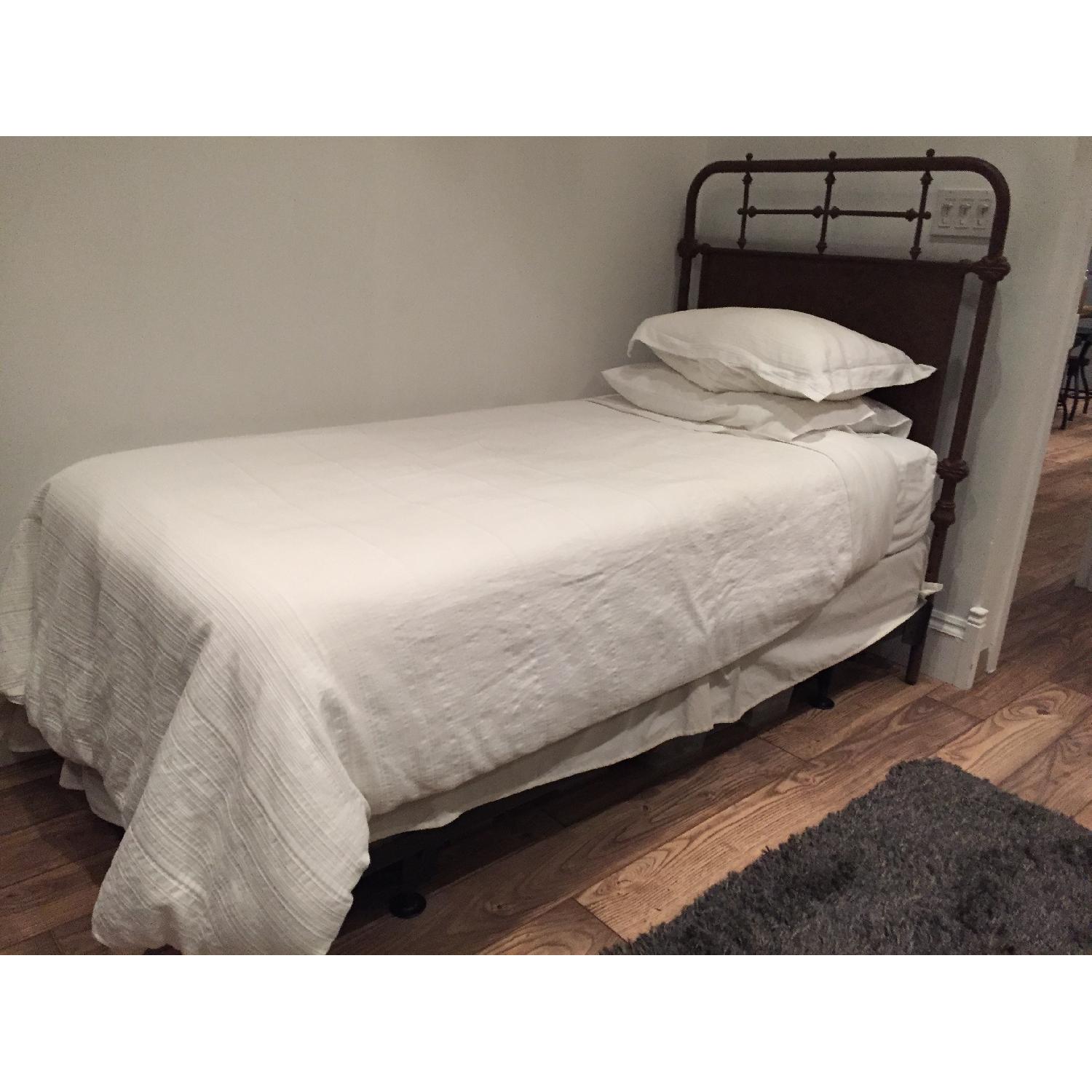 Restoration Hardware French Academie Iron Twin Bed AptDeco