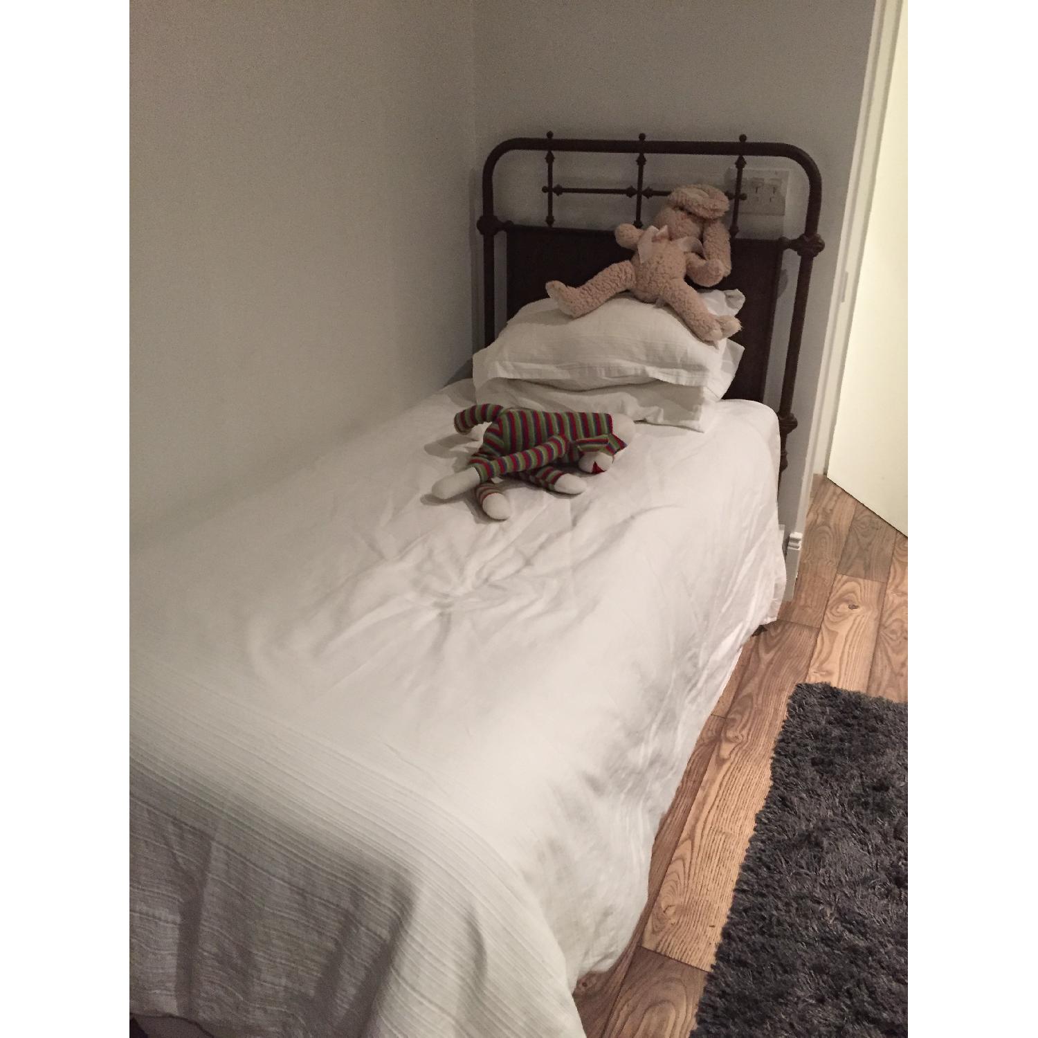 Restoration Hardware French Academie Iron Twin Bed AptDeco