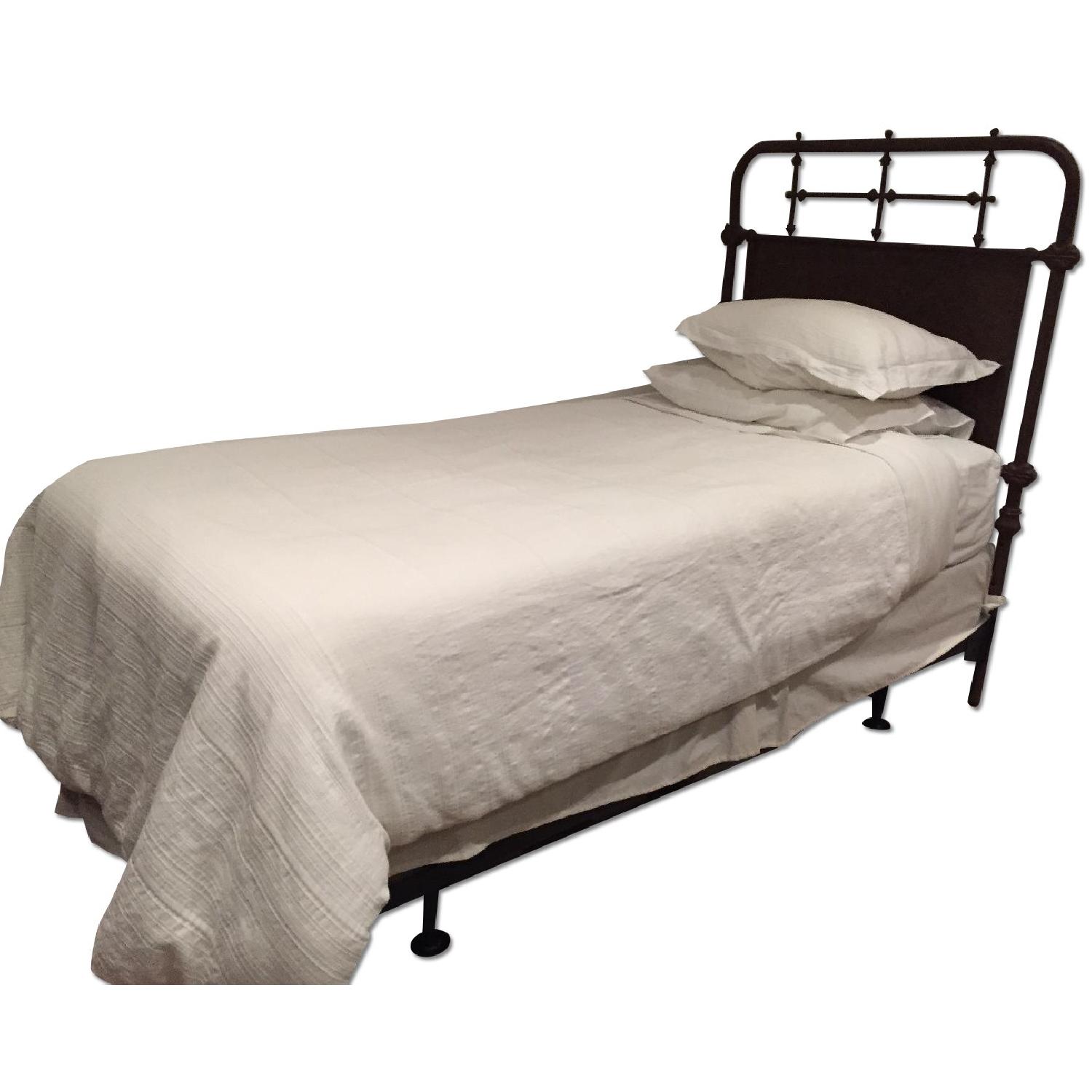 Restoration Hardware French Academie Iron Twin Bed AptDeco