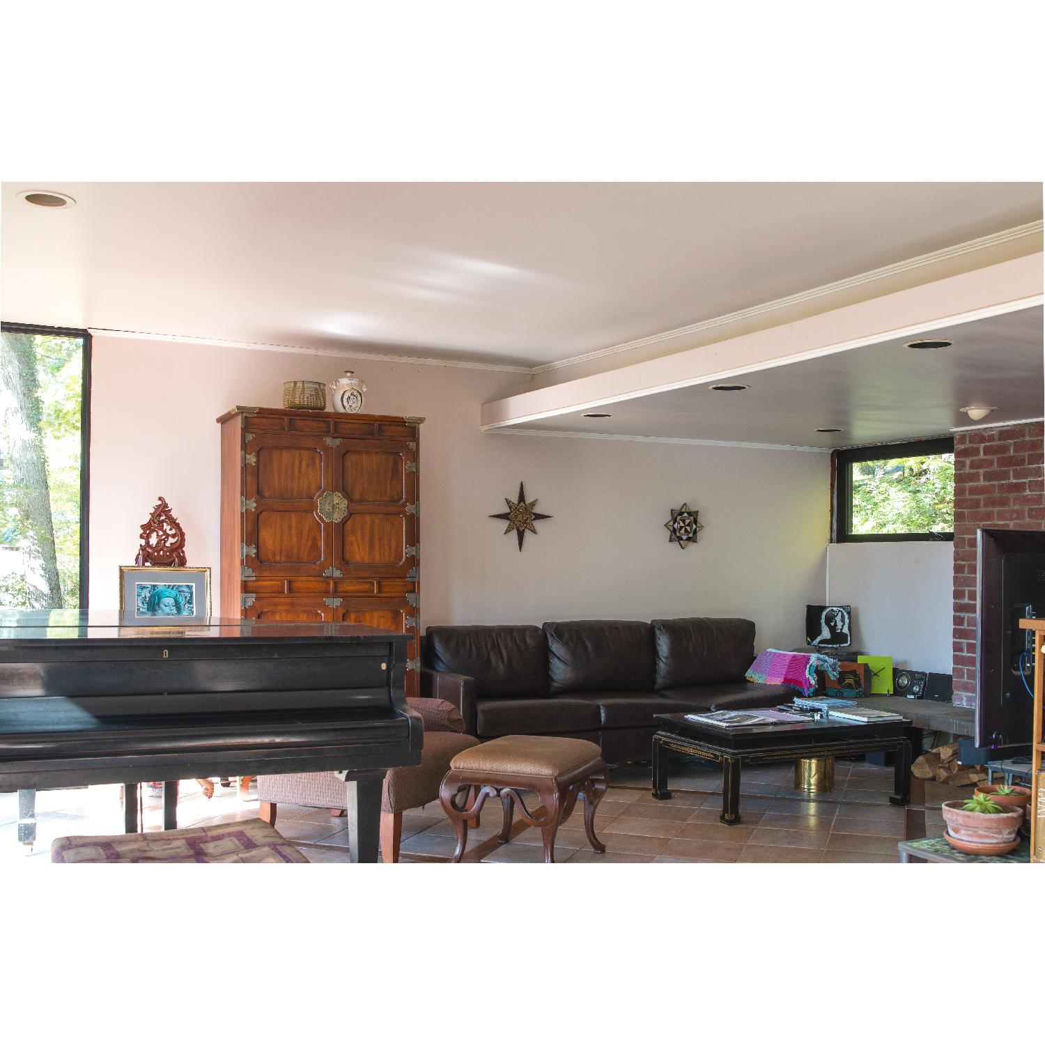 Oriental Black Lacquer/Gold inlay Coffee Table - image-3