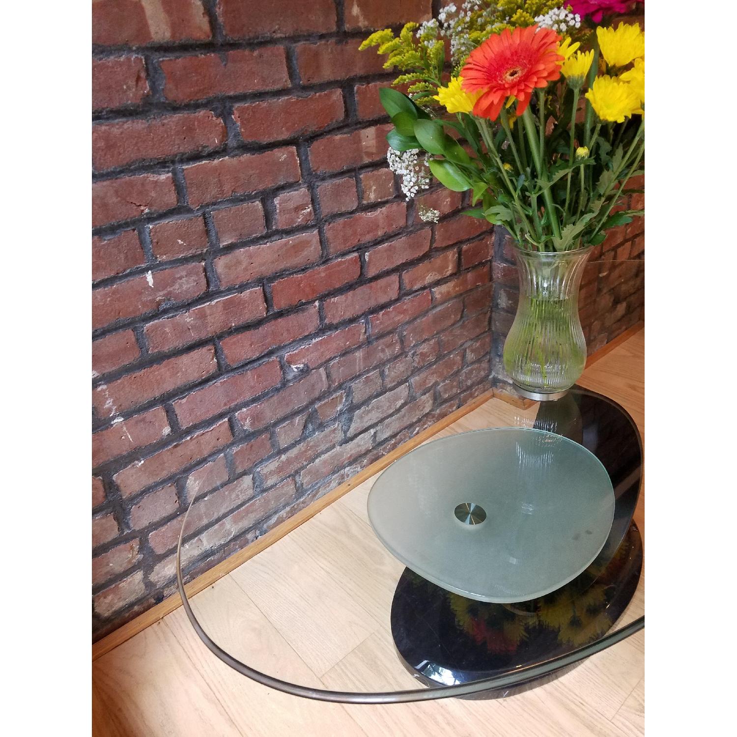 Marble Base/Glass Top Coffee Table - image-2