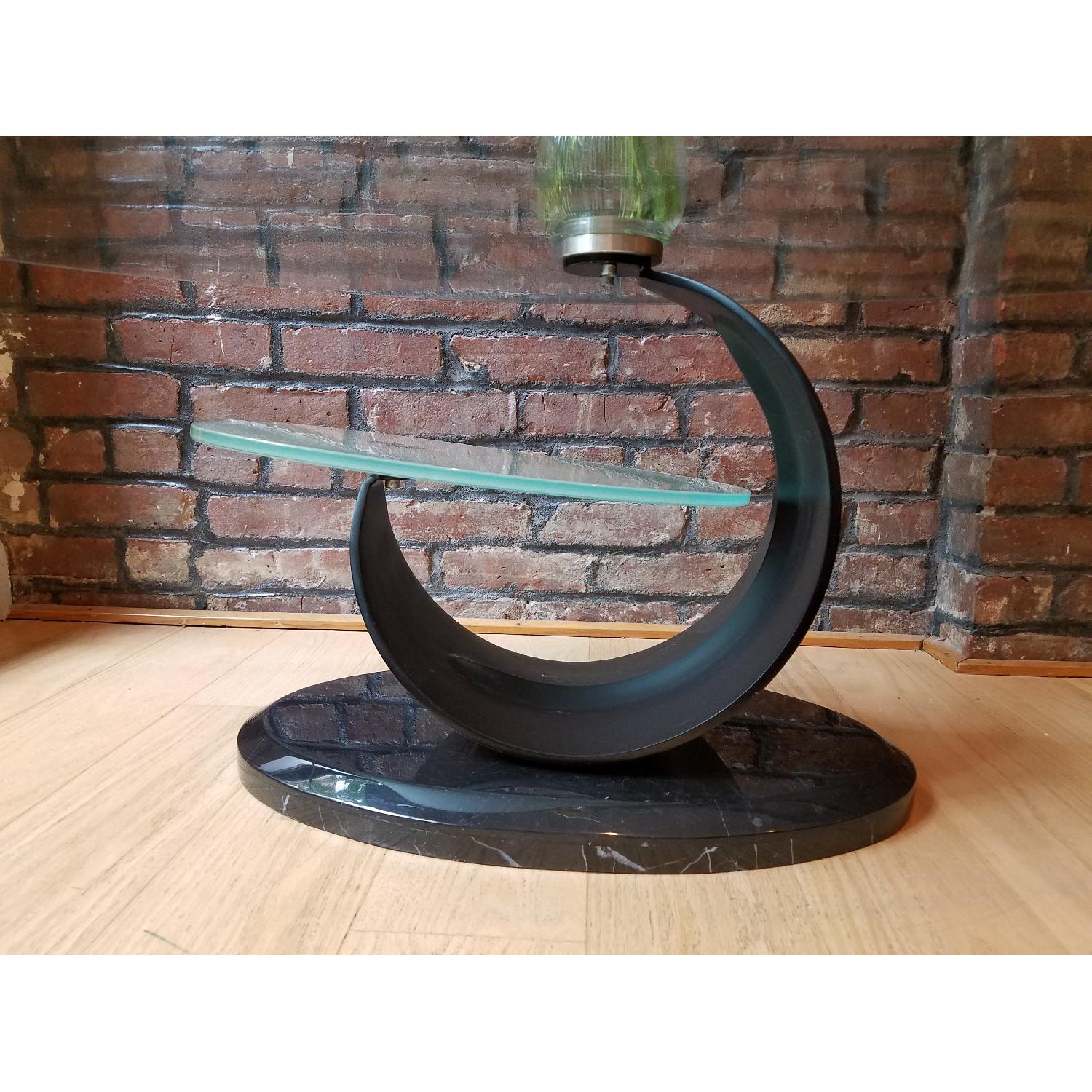 Marble Base/Glass Top Coffee Table - image-6