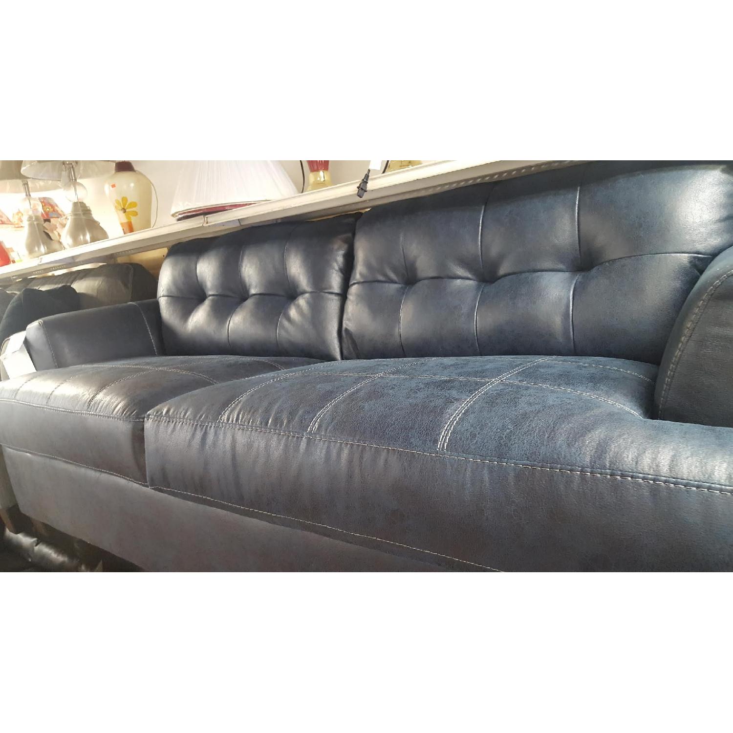 Ashley's Inmon Blue Sofa - image-6