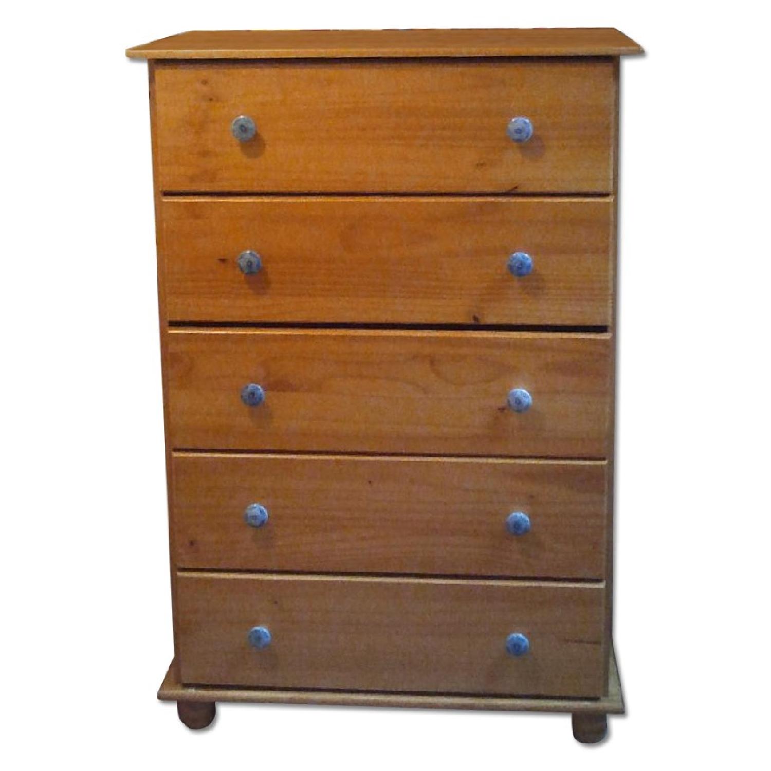 Wood Dresser w/ Zara Porcelain Knobs AptDeco
