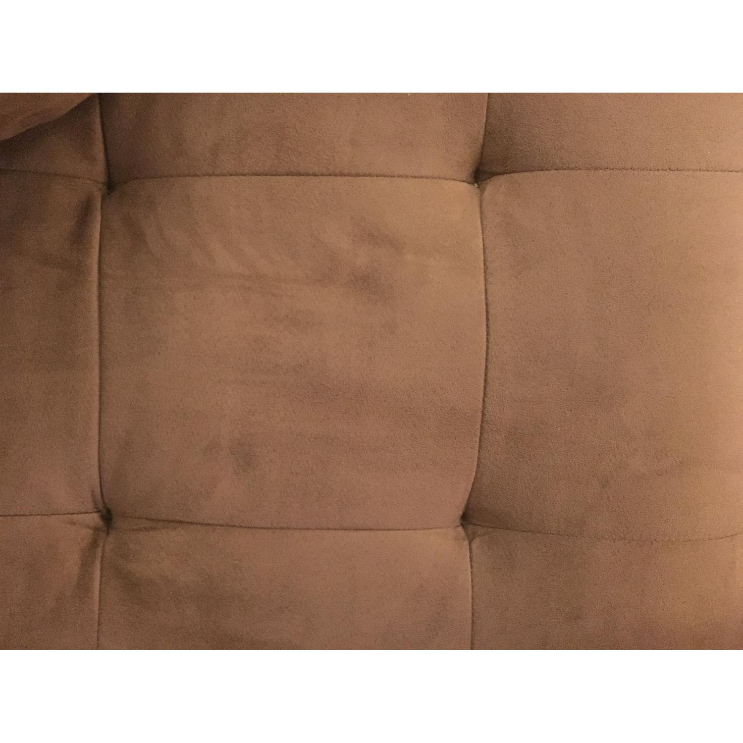 Ashley's Tan Tufted Sofa + Loveseat - image-3