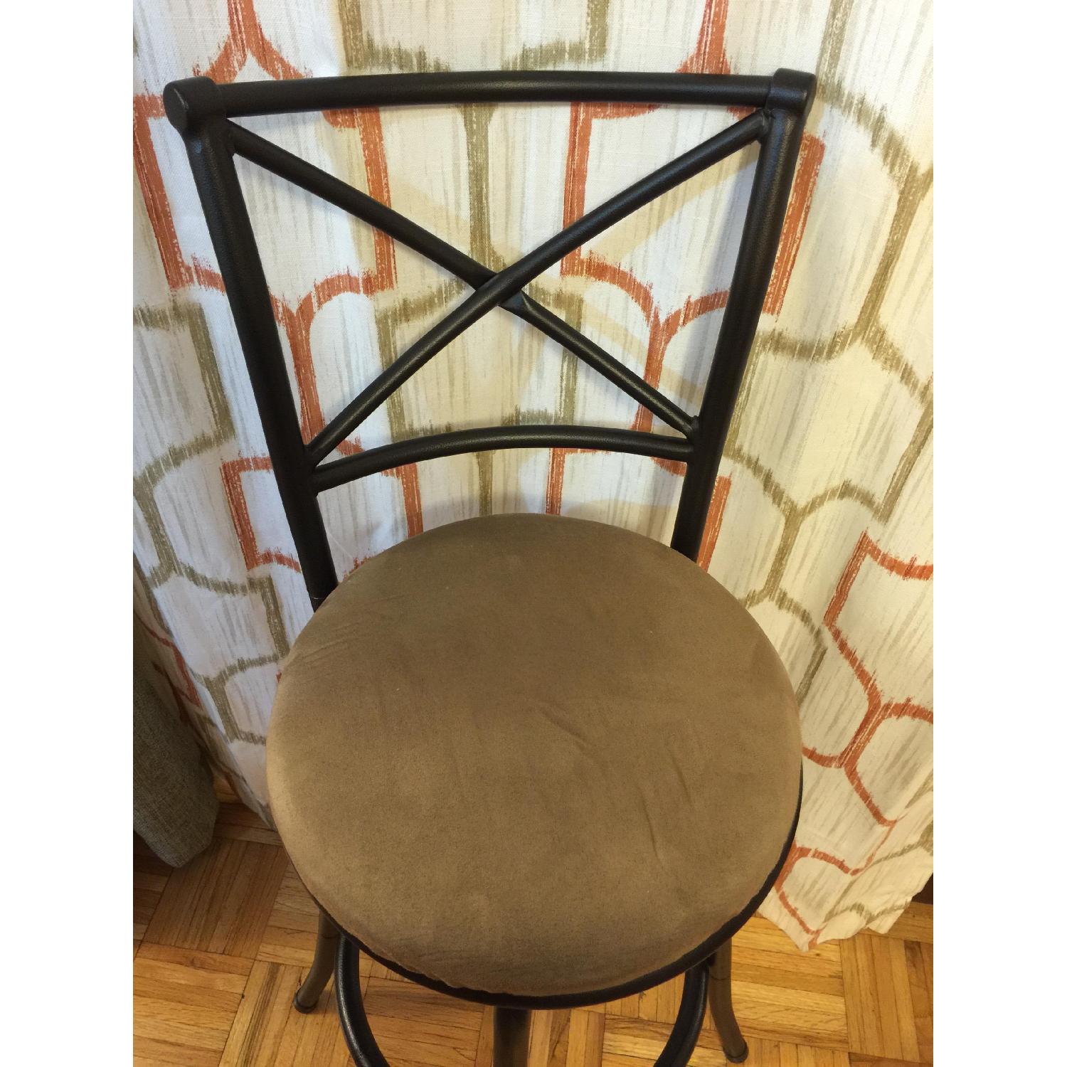 Mainstays Swivel X-Back Barstool in Hammered Bronze - image-3