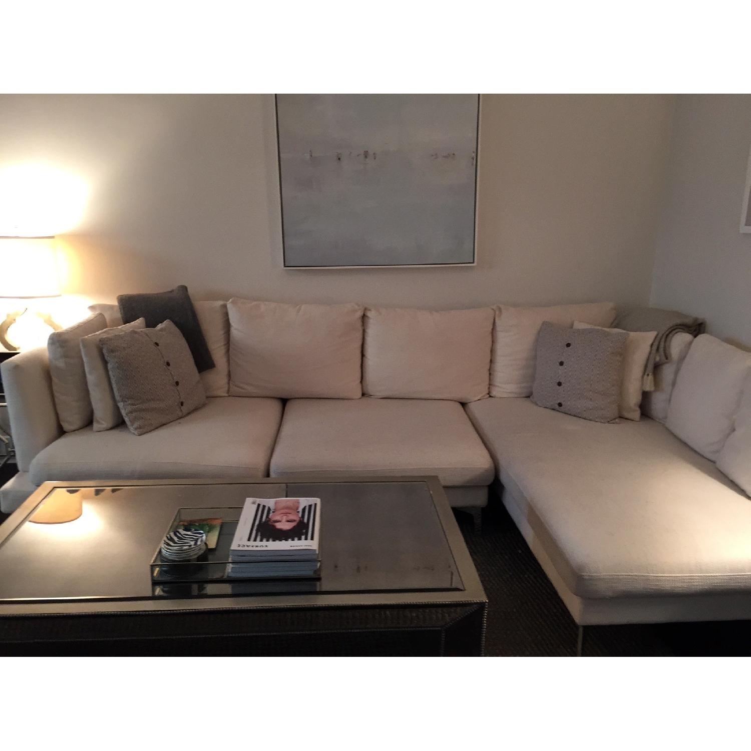 White L Shaped Sectional Couch - image-1