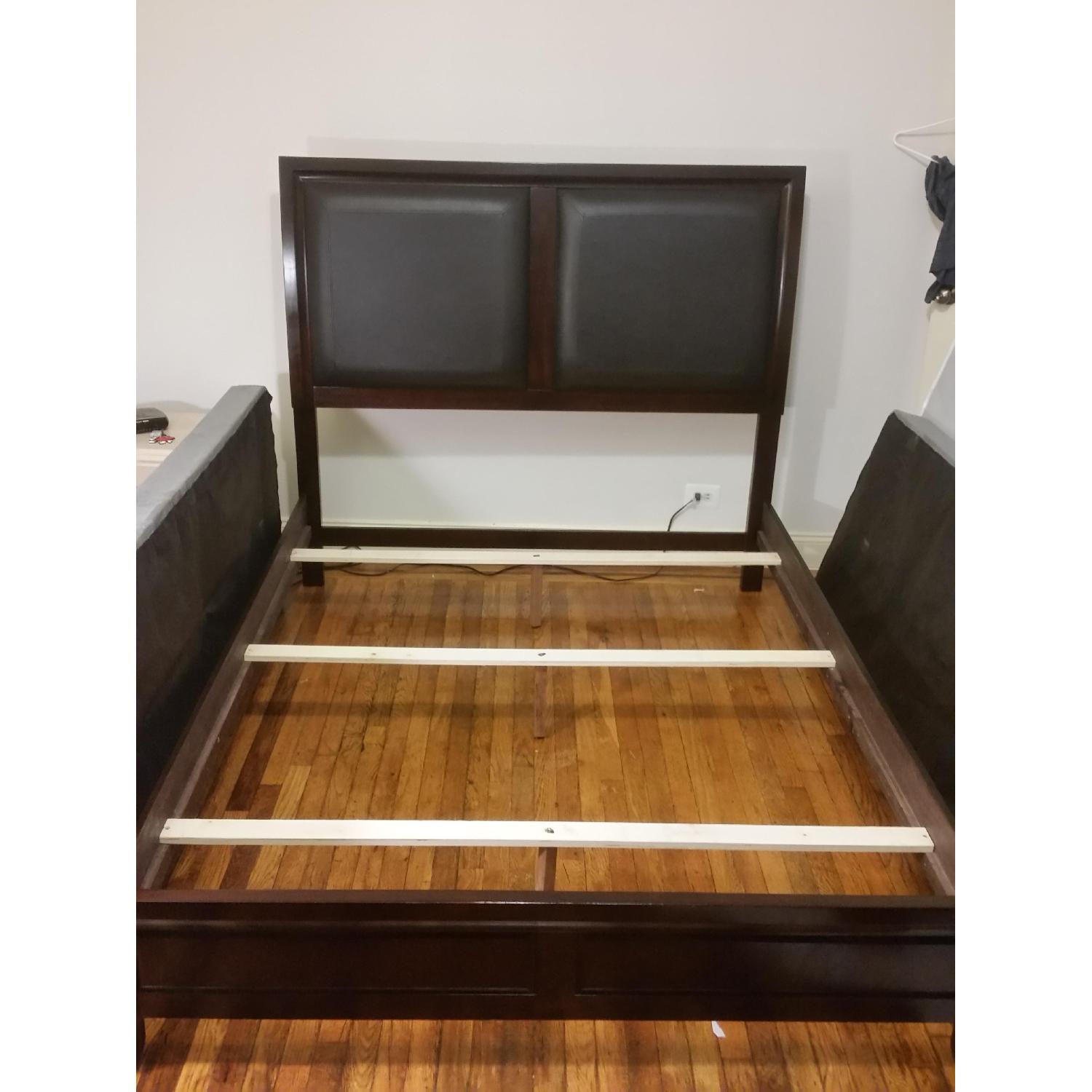 Raymour & Flanigan Claret Queen Size Bed Frame AptDeco