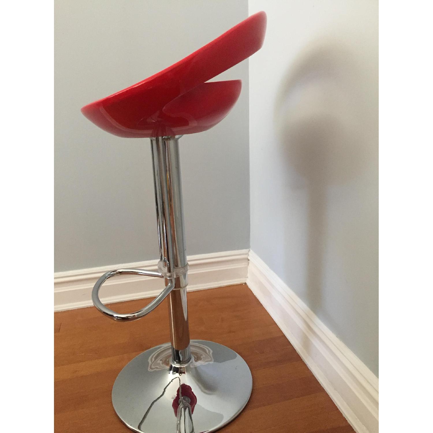 Adjustable Bar Stools in Red - image-3