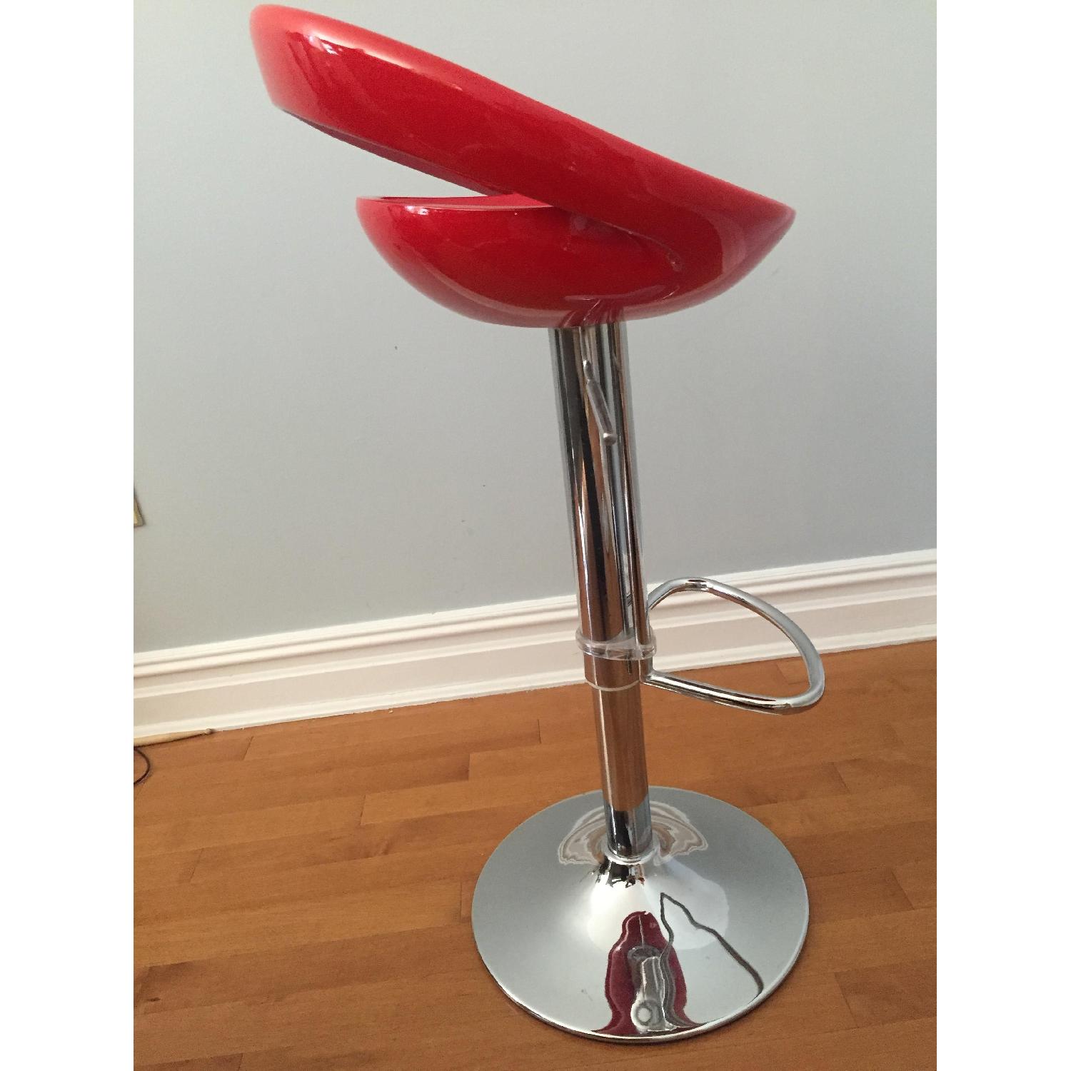 Adjustable Bar Stools in Red - image-4