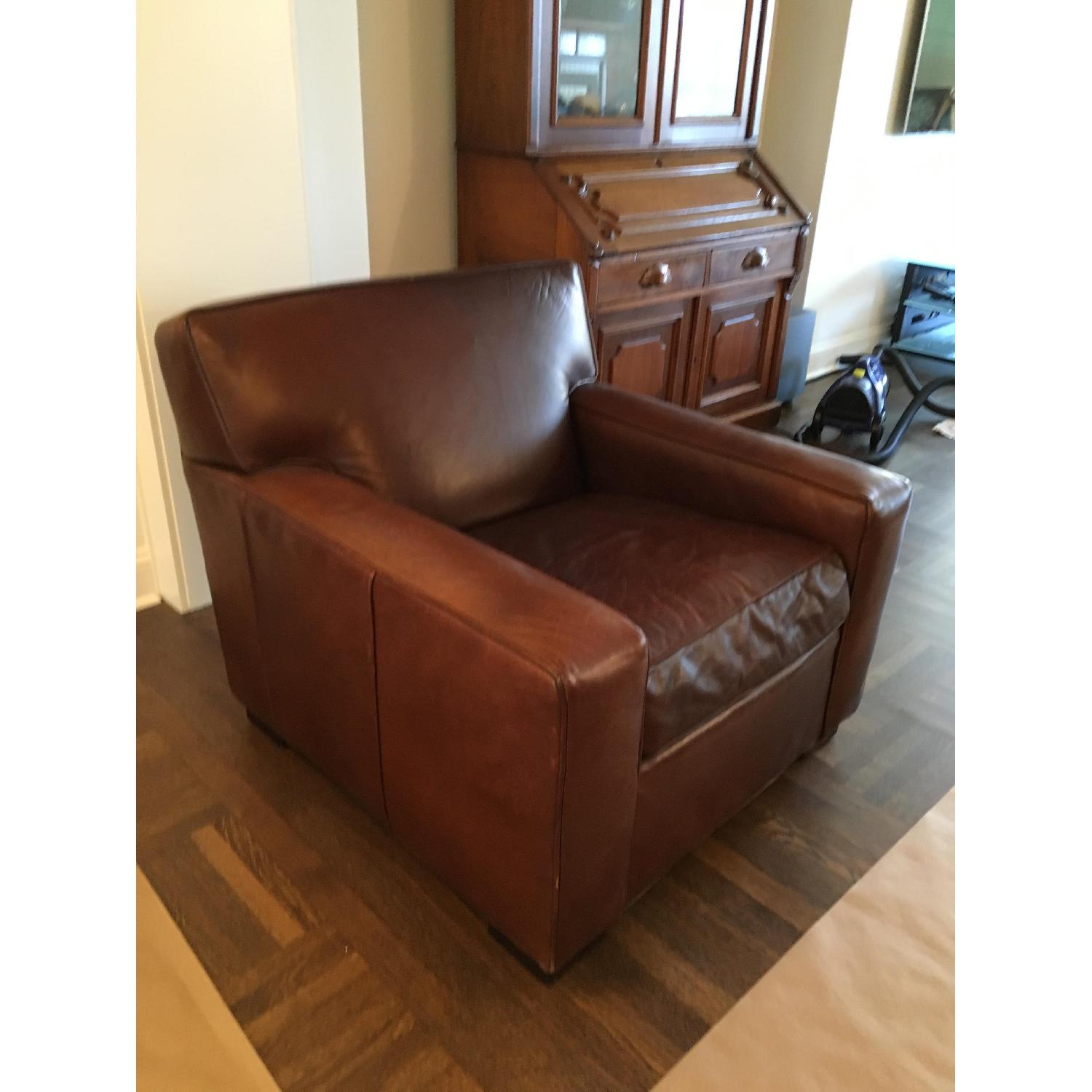 Mitchell Gold + Bob Williams Leather Club Chair - image-1