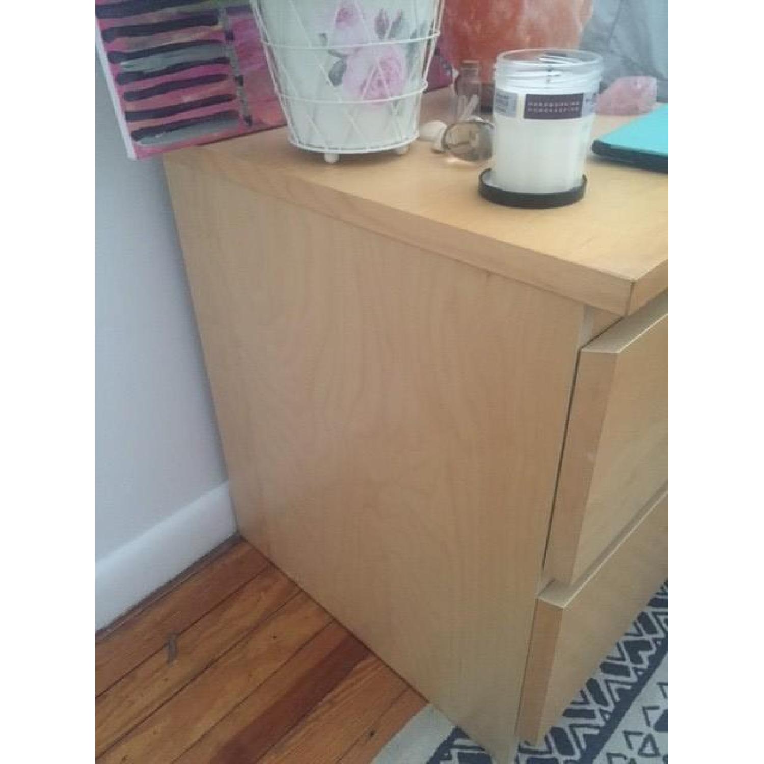 Ikea Malm Nightstand in Beige AptDeco