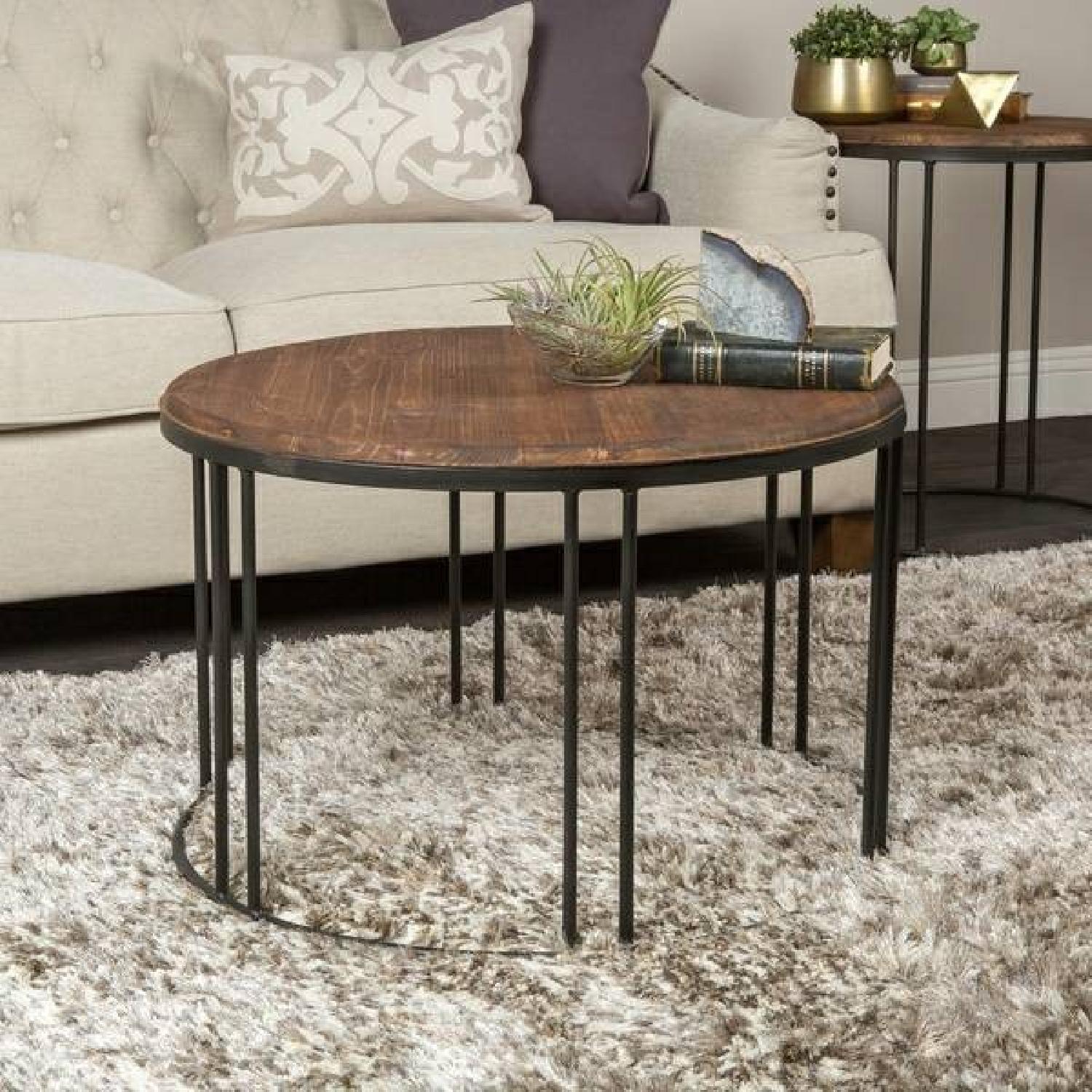 Reclaimed Wood Coffee Table + Side Table - image-1