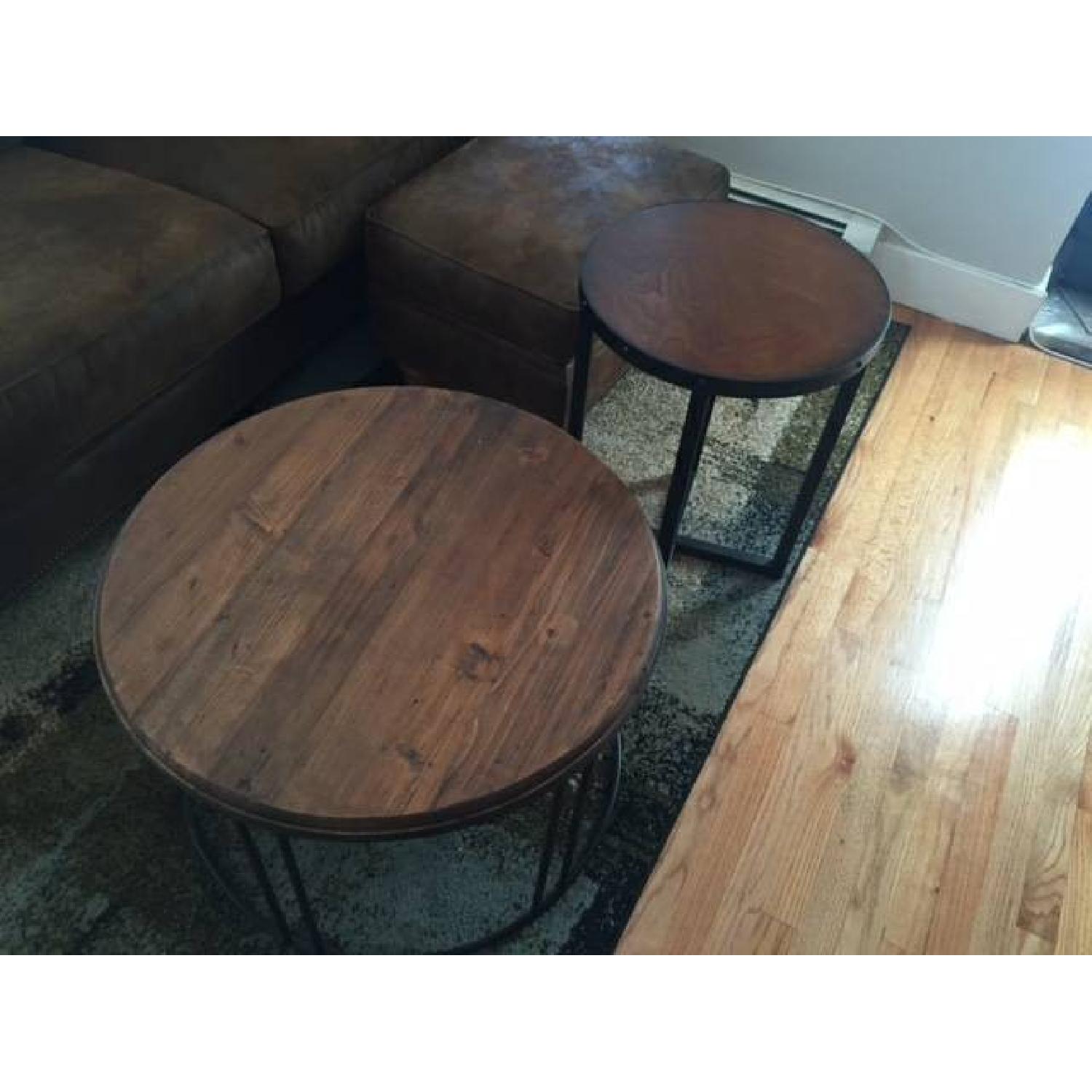 Reclaimed Wood Coffee Table + Side Table - image-5
