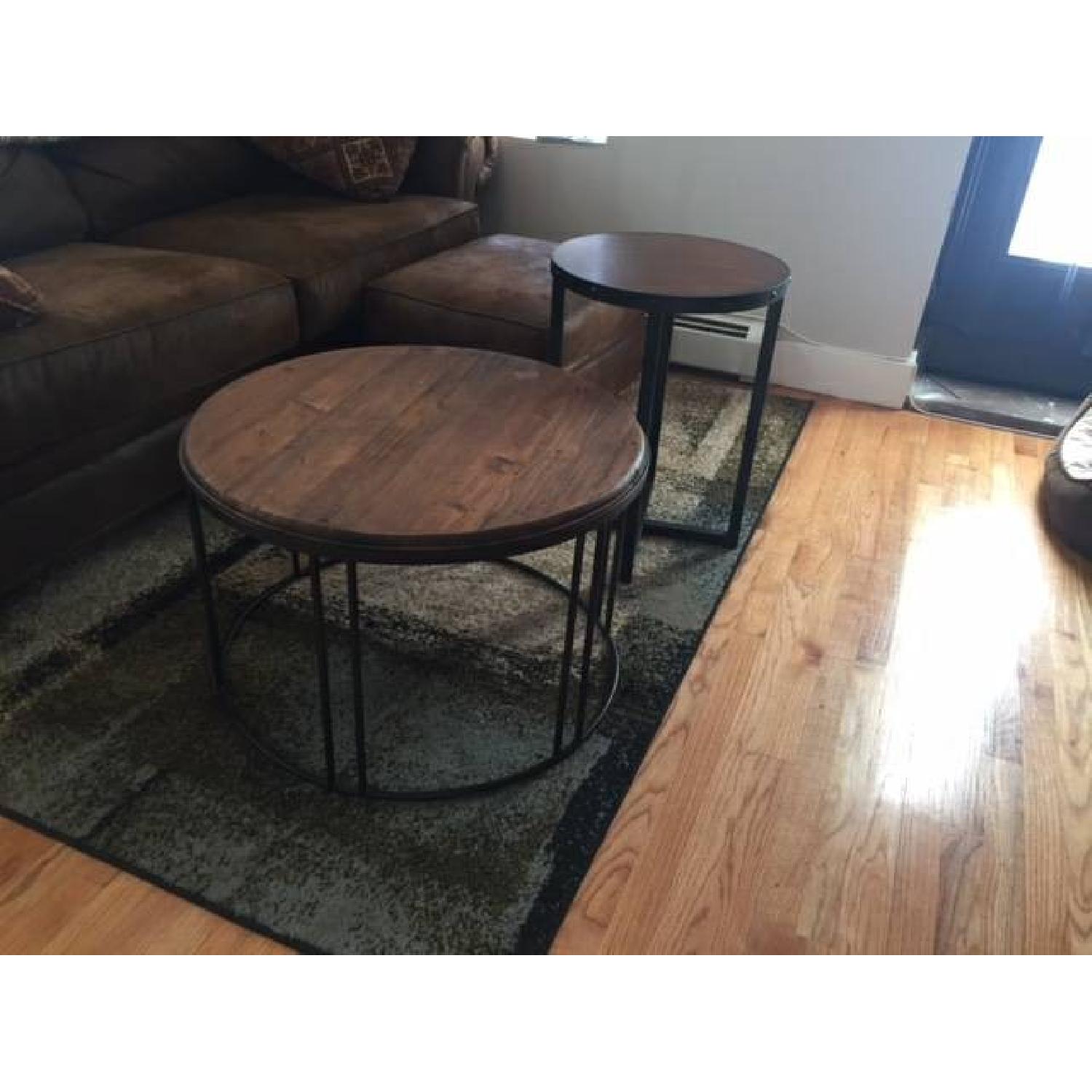 Reclaimed Wood Coffee Table + Side Table - image-6