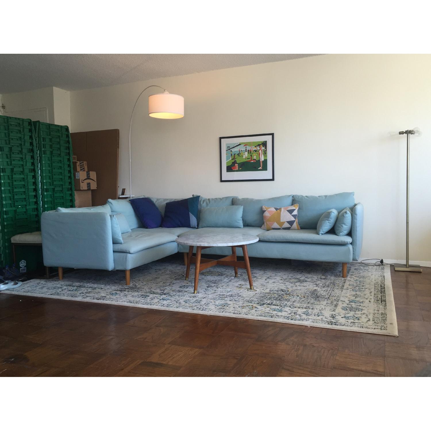 Ikea Soderhamn Sectional Sofa w/ Custom Pretty Pegs Legs - image-4