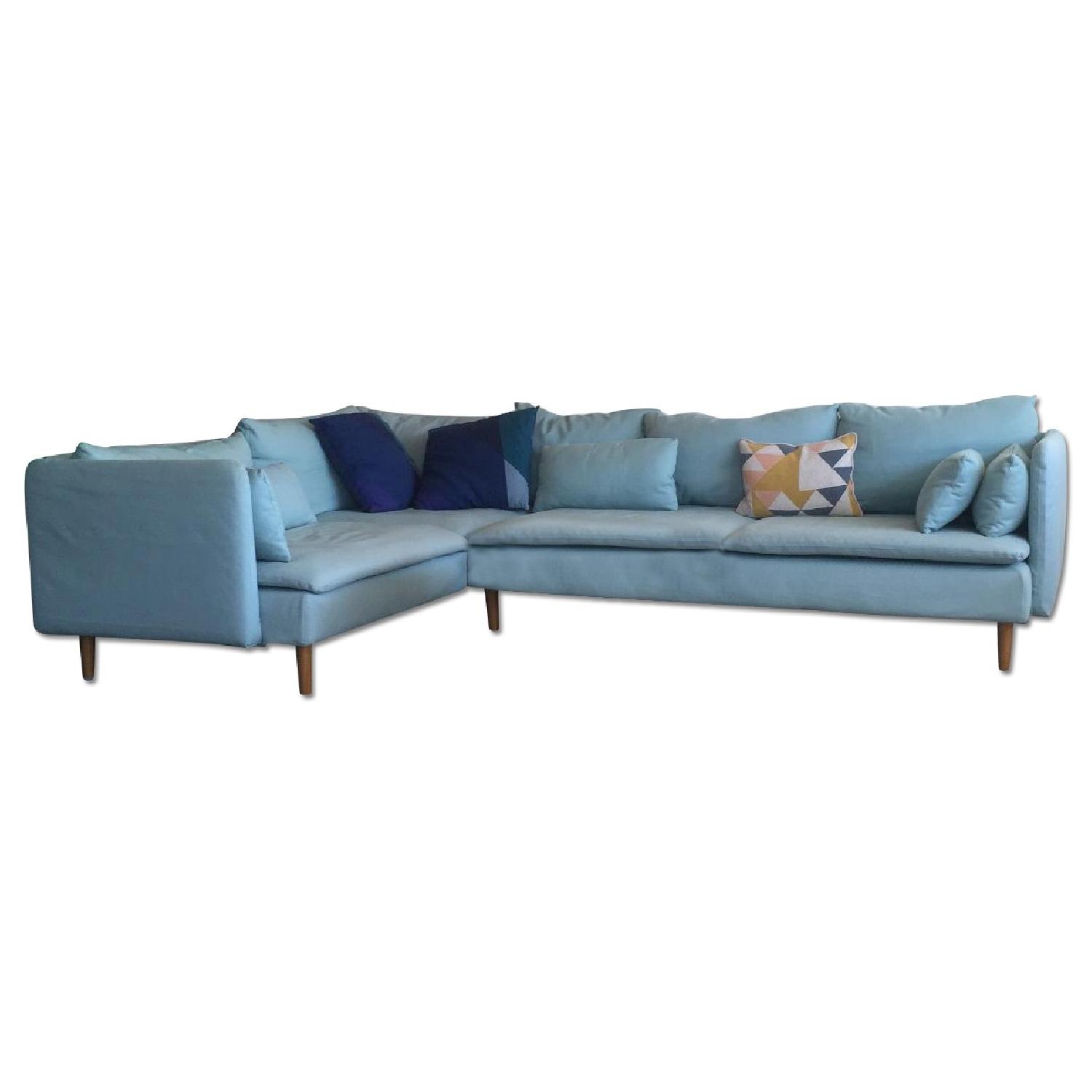 Ikea Soderhamn Sectional Sofa w/ Custom Pretty Pegs Legs - image-0