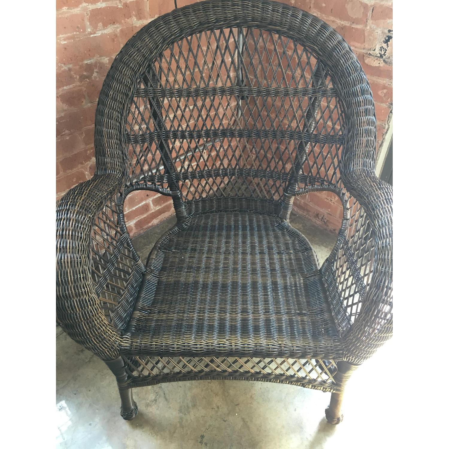 Pier 1 Wicker Chair w/ Rocking Attachment - image-1