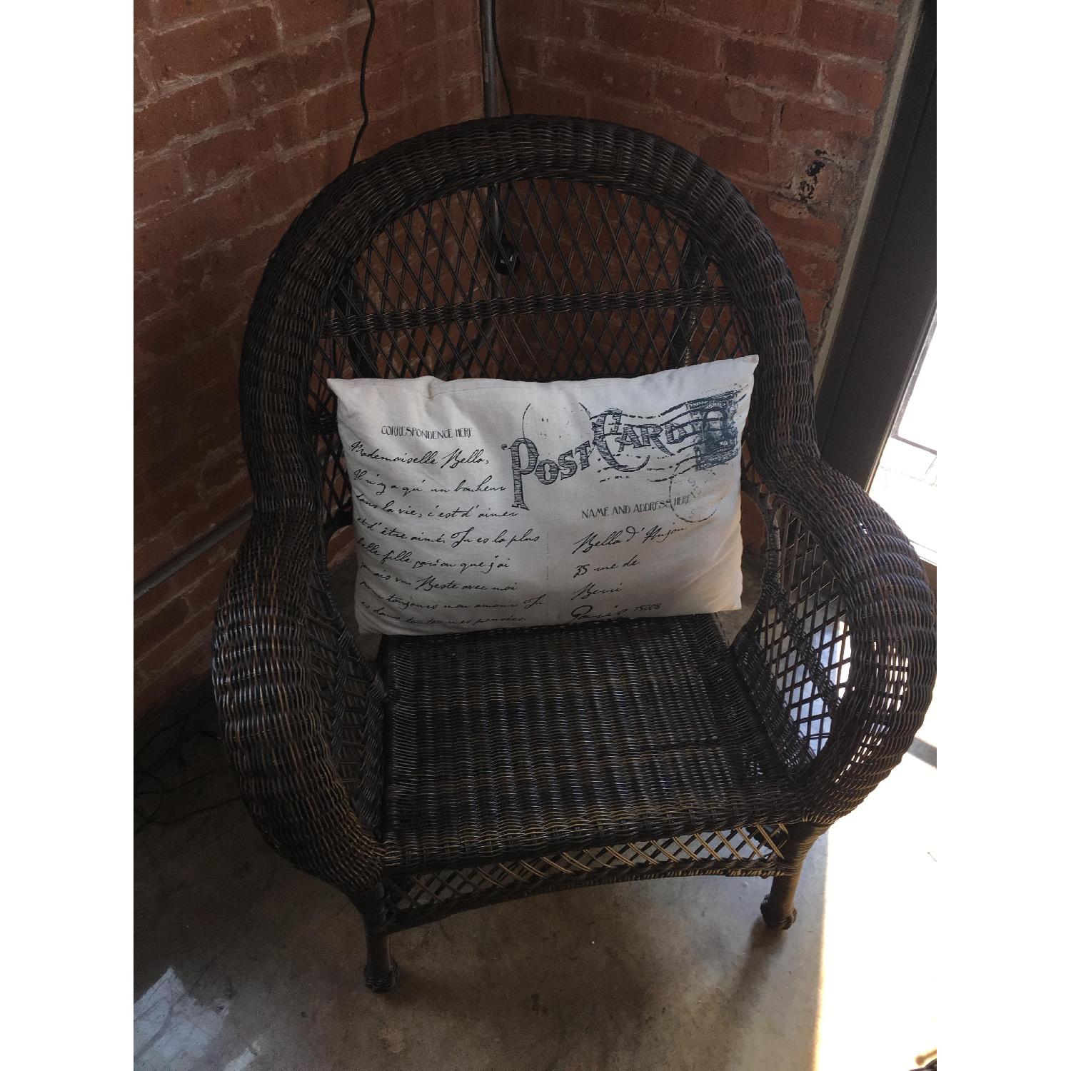 Pier 1 Wicker Chair w/ Rocking Attachment - image-2